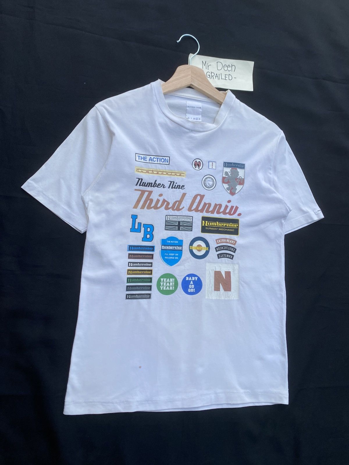 Number (N)ine Rare Vintage Number Nine Third Anniversary Tshirt Size US S / EU 44-46 / 1 - 3 Thumbnail