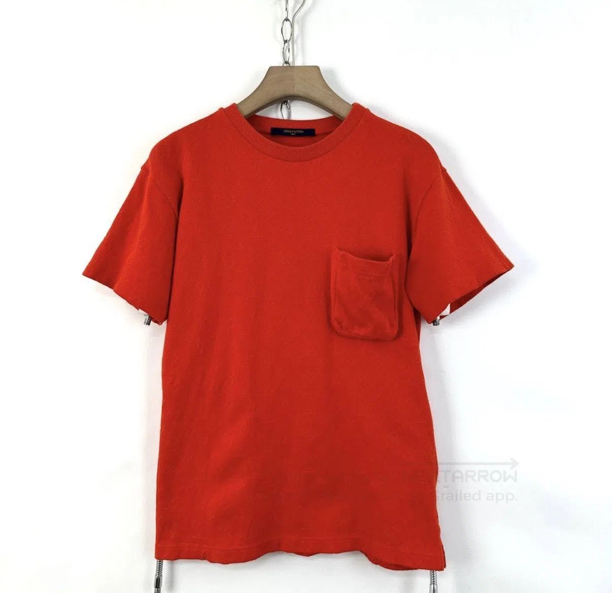 Louis Vuitton Red Short-Sleeve T-Shirt with Chest Pocket. Size US XS / EU 42 / 0 - 1 Thumbnail