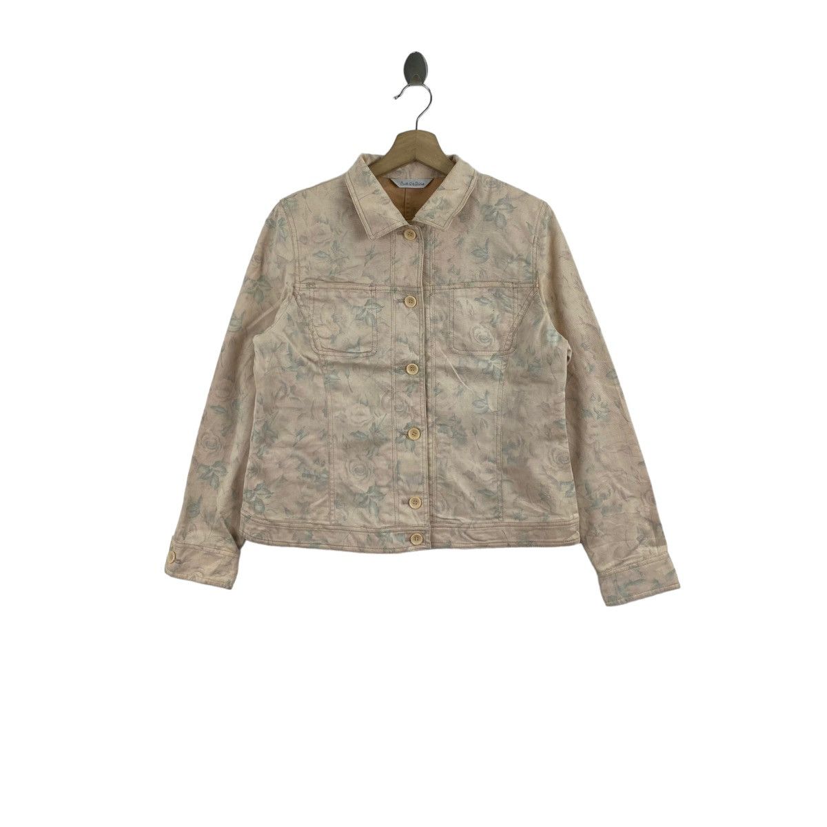 Japanese Brand RUE DE BAC Japanese Brand Floral Overprint Blazer Coat Size M / US 6-8 / IT 42-44 - 1 Thumbnail