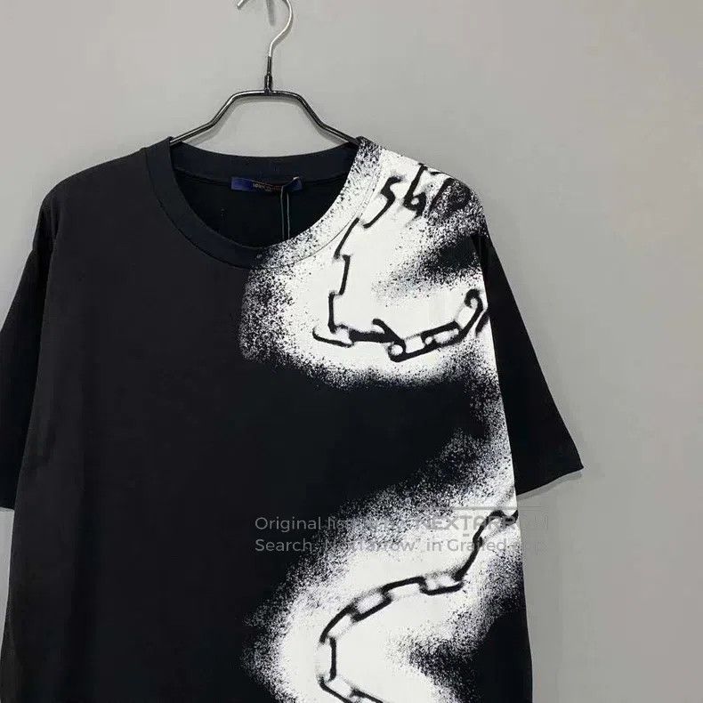 Louis Vuitton Louis Vuitton Ink-jet printed chain short sleeves Size US XL / EU 56 / 4 - 2 Thumbnail