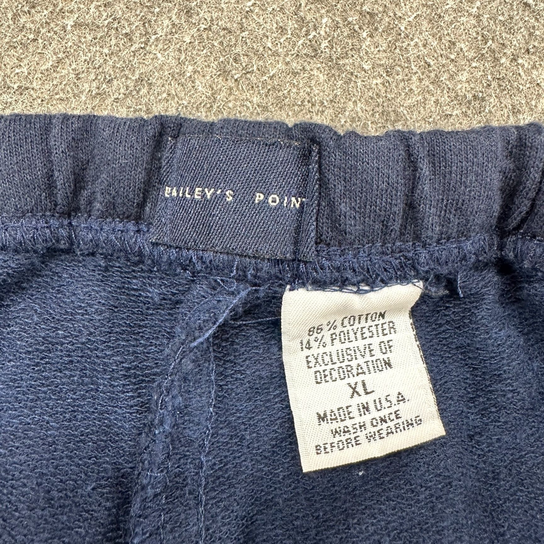 Vintage VINTAGE Baileys Point Pants Womens XL Blue Crop Sweat Cotton Drawstring USA 90s Size 40" / US 18 - 6 Thumbnail