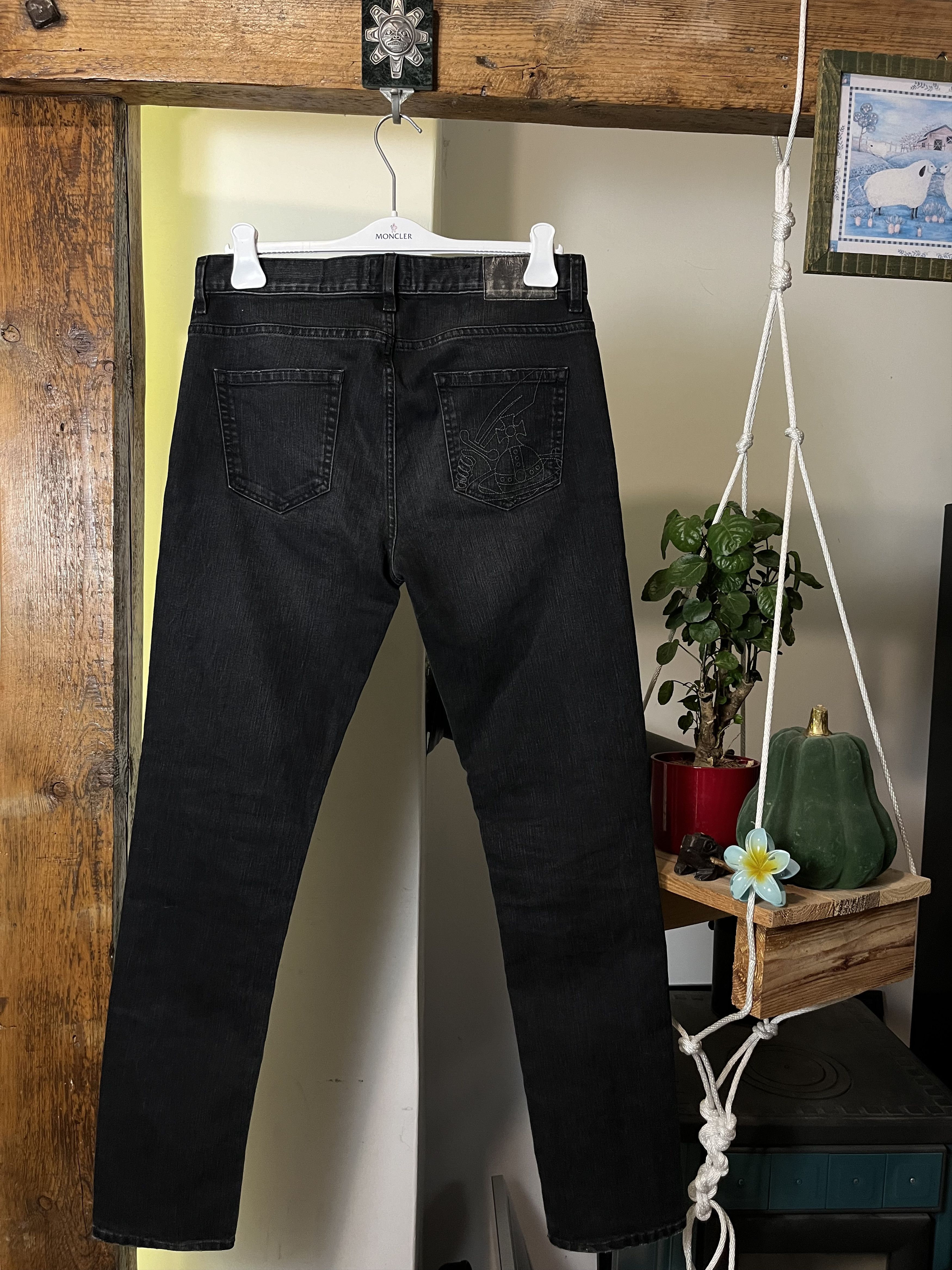 Designer × Vivienne Westwood Vintage Vivienne Westwood Anglomania Big Logo Denim Size US 33 - 2 Thumbnail