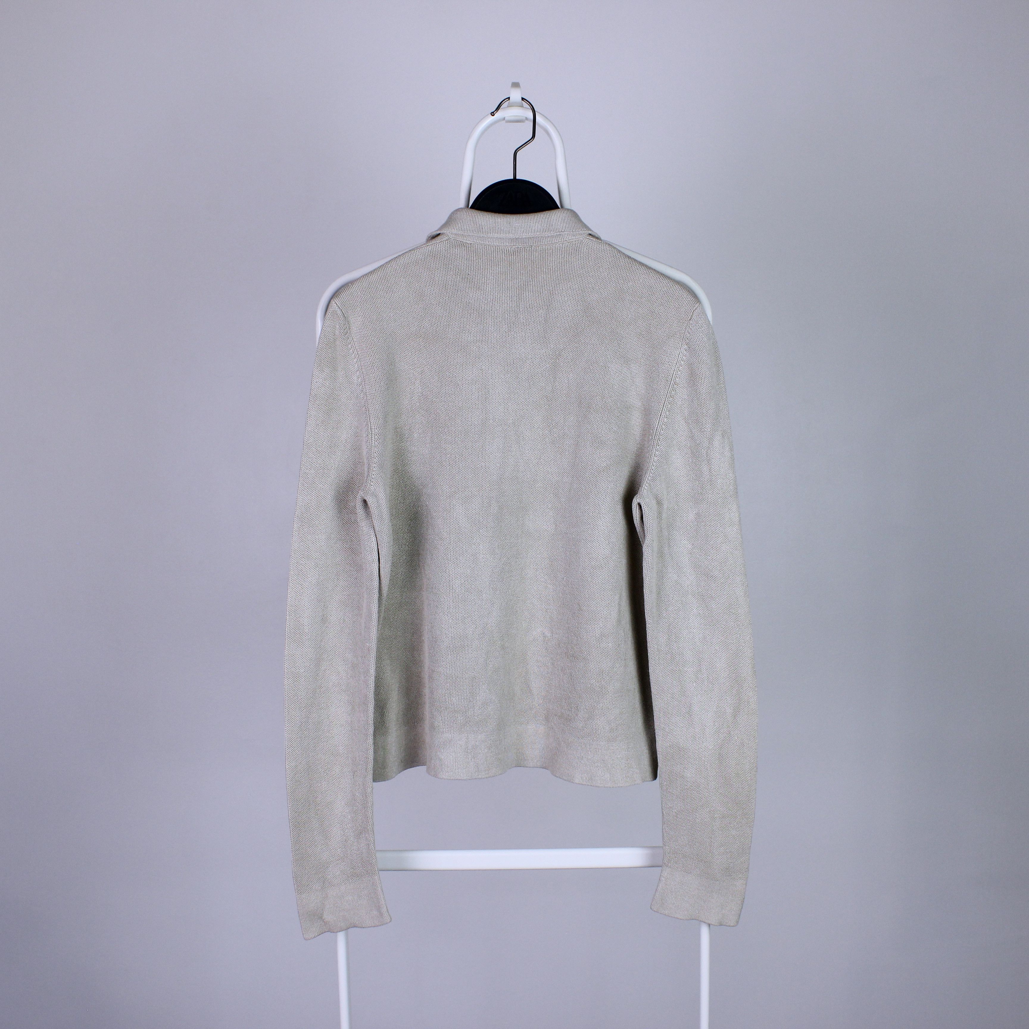 Akris Akris women full zip light sweatshirt S M cream silk RIRI Size S / US 4 / IT 40 - 6 Thumbnail