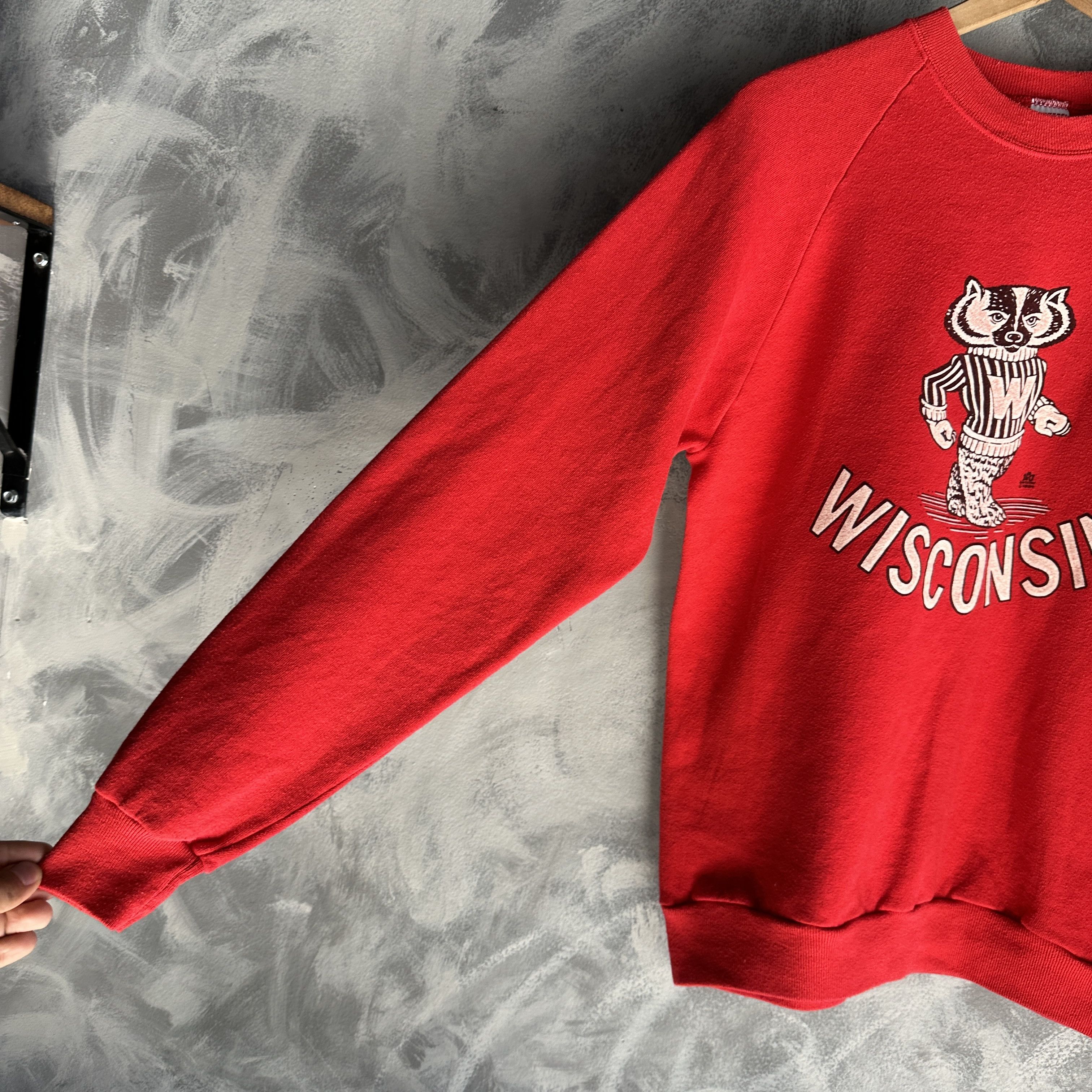 Other VINTAGE Wisconsin University Bucky Badger 2 Sided 80s Size US L / EU 52-54 / 3 - 3 Thumbnail