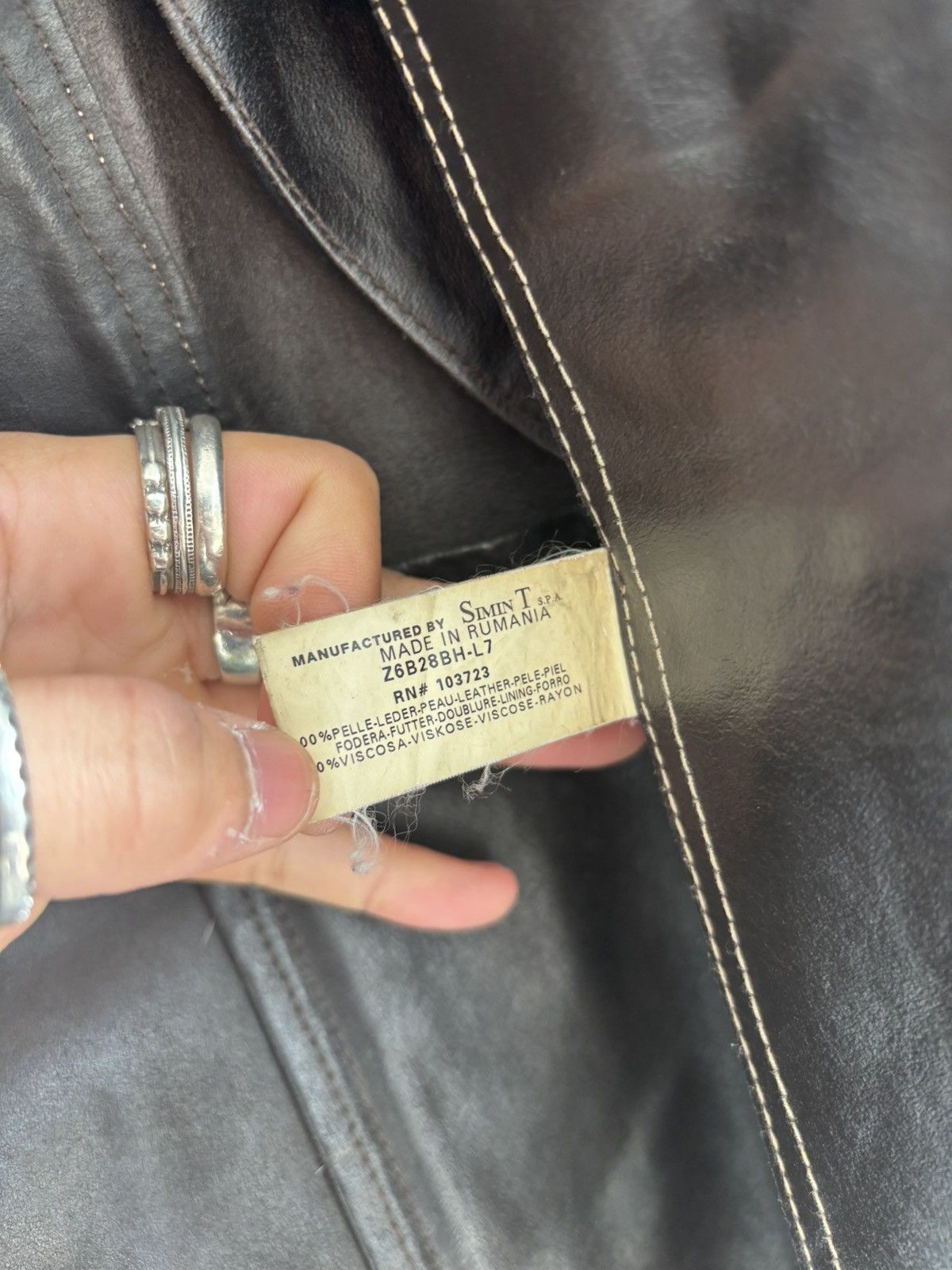 Armani Armani cowhide natural distressed leather jacket Size US L / EU 52-54 / 3 - 15 Thumbnail