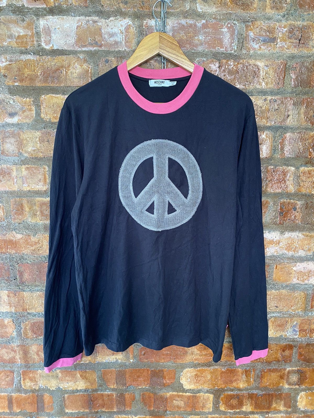 Moschino Iconic Anarchy knit center logo Size US L / EU 52-54 / 3 - 2 Thumbnail