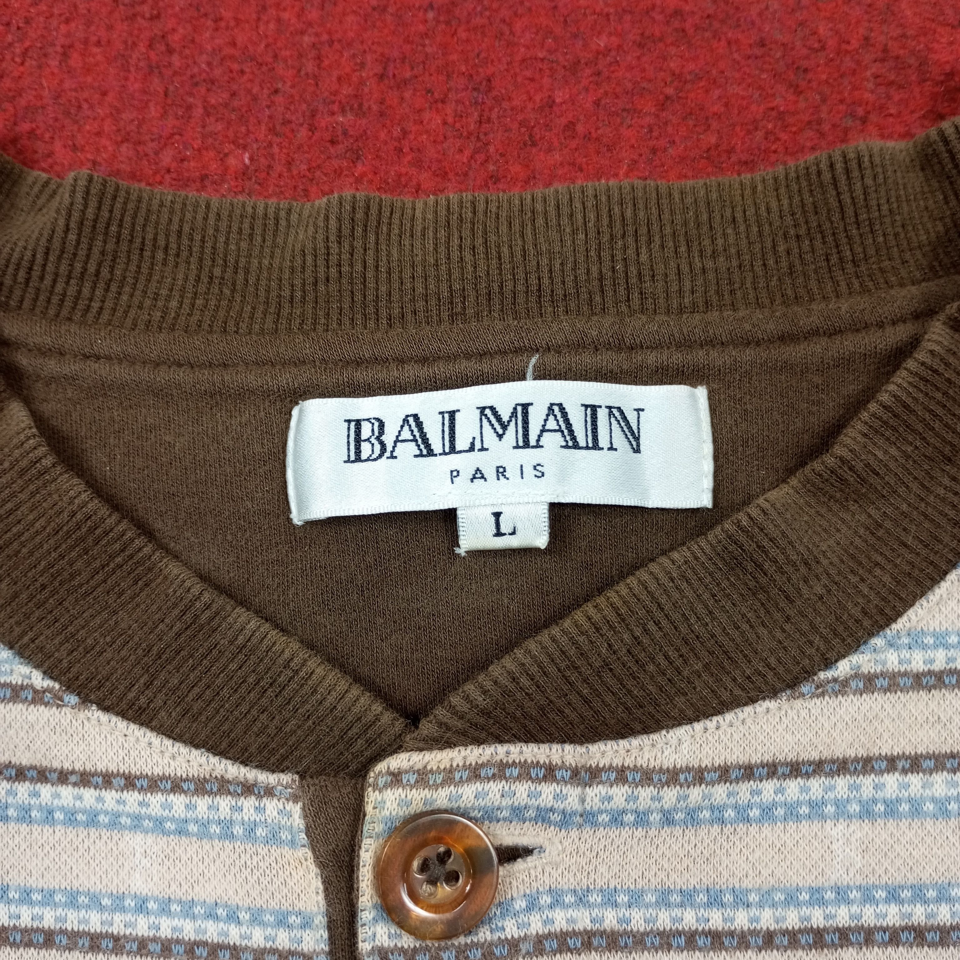 Balmain × Vintage Balmain Paris Luxury Brand Designer Style Sweatshirt Size US M / EU 48-50 / 2 - 4 Thumbnail