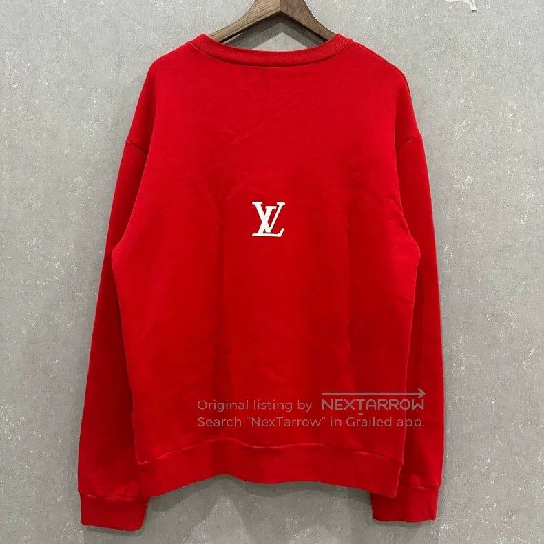 Louis Vuitton Louis Vuitton Clock Red Pullover Sweatshirt Size US XL / EU 56 / 4 - 2 Thumbnail