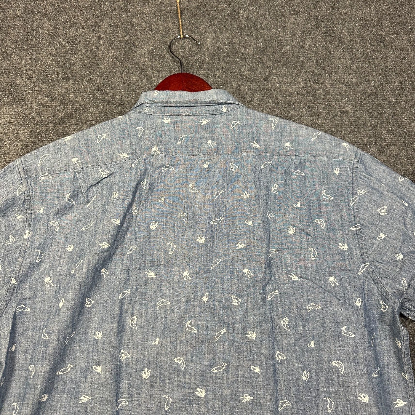 Bonobos Bonobos Shirt Mens L Regular Fit Blue Chambray Button-Down Cotton Size US L / EU 52-54 / 3 - 8 Thumbnail