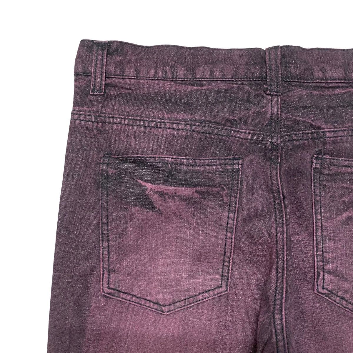 Japanese Brand Japanese Brand Saucy Cool Wine Red Distressed Jeans Size US 32 / EU 48 - 11 Thumbnail