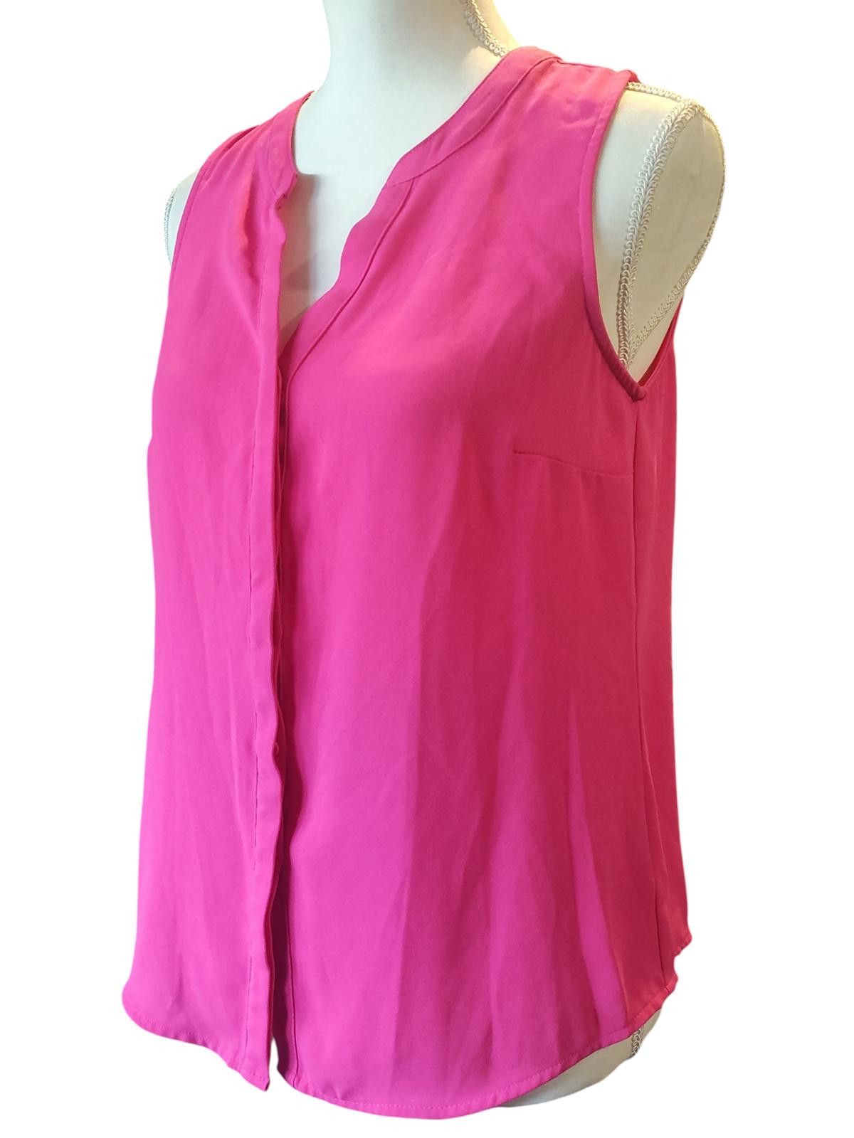 Apt. 9 Apt 9 Essentials Women's Pink Petite PM Sleeveless Blouse Size M / US 6-8 / IT 42-44 - 4 Thumbnail