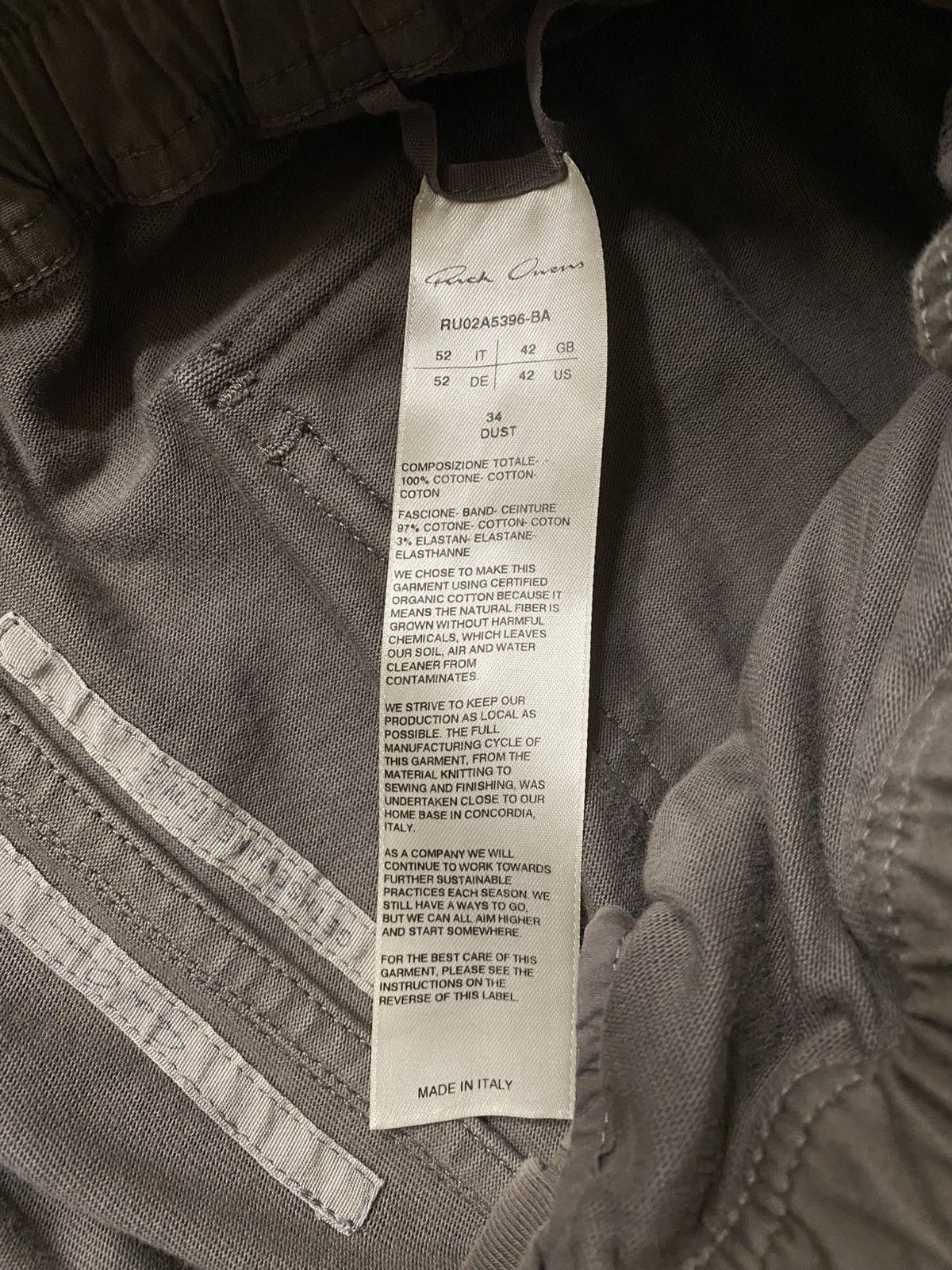 Rick Owens Rick Owens Mainline FW21 Gethsemane Cargo Jogger Size US 32 / EU 48 - 9 Thumbnail