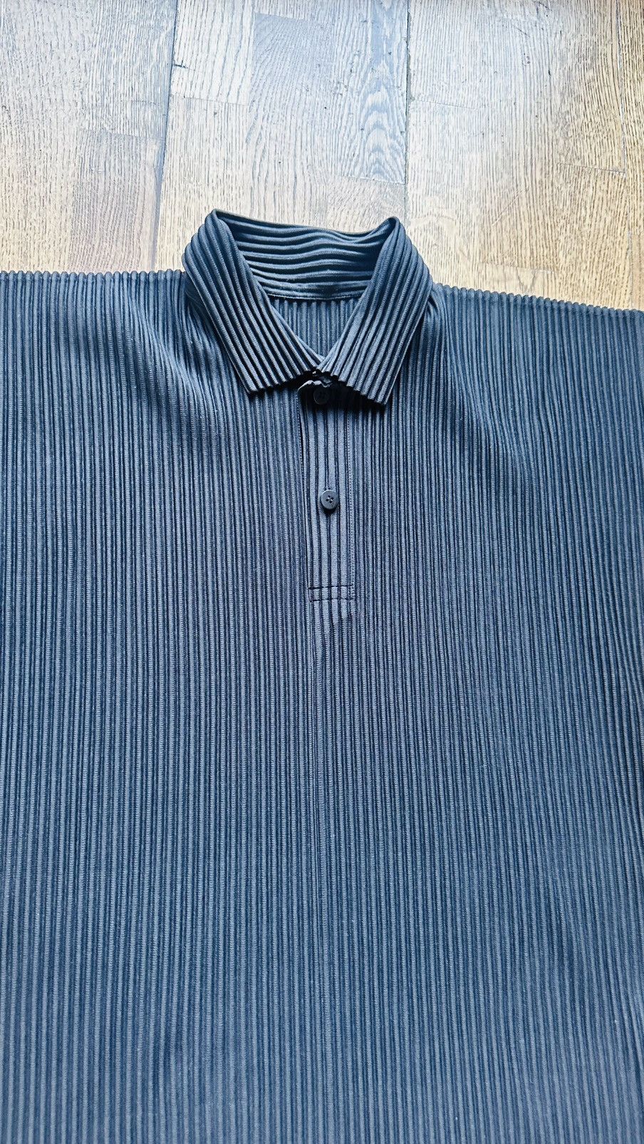 Homme Plisse Issey Miyake Homme plisse issey miyake pleated polo top Size US L / EU 52-54 / 3 - 2 Thumbnail