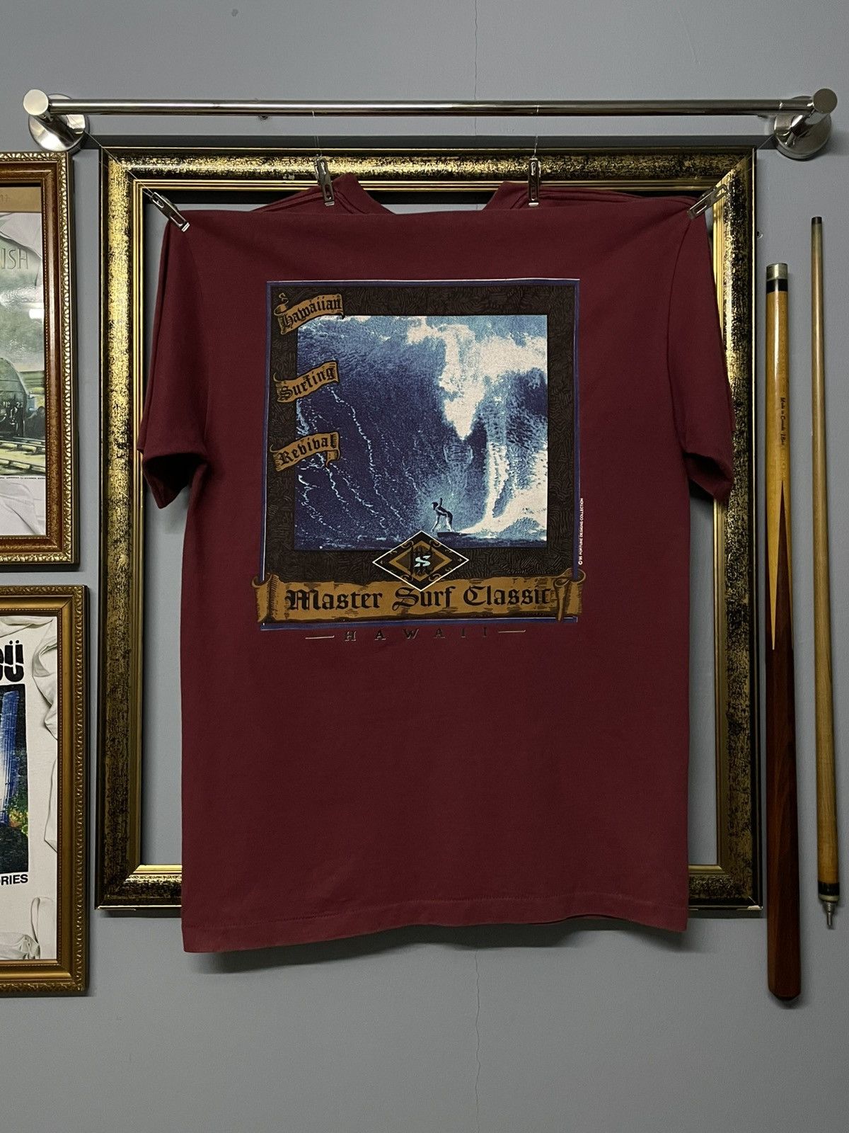 Vintage 1995 Fortune Design Collection Surfing Hawaiian Tee