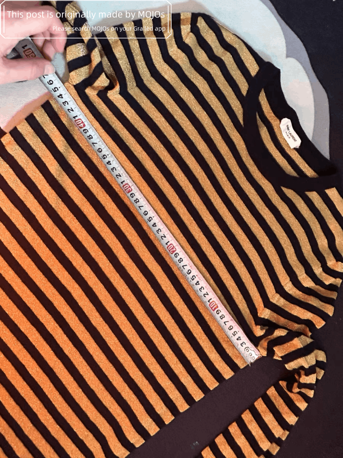 Saint Laurent Paris Saint Laurent Paris Stripes Knitwear (Mojos9131124) Size US S / EU 44-46 / 1 - 5 Thumbnail