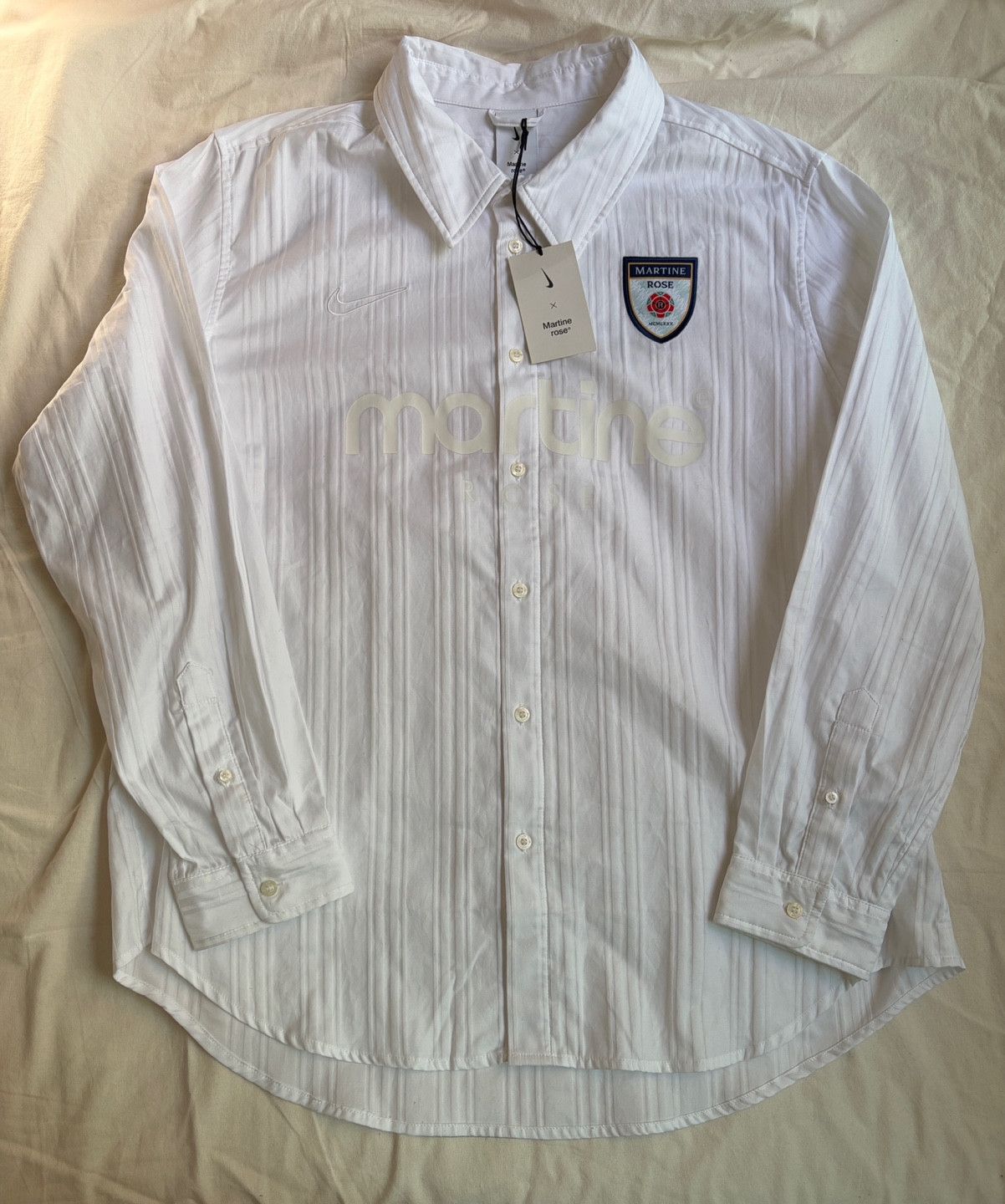 Martine Rose × Nike NIKE X MARTINE ROSE DRESS SHIRT Nikelab Acne Prada Size US XL / EU 56 / 4 - 3 Thumbnail