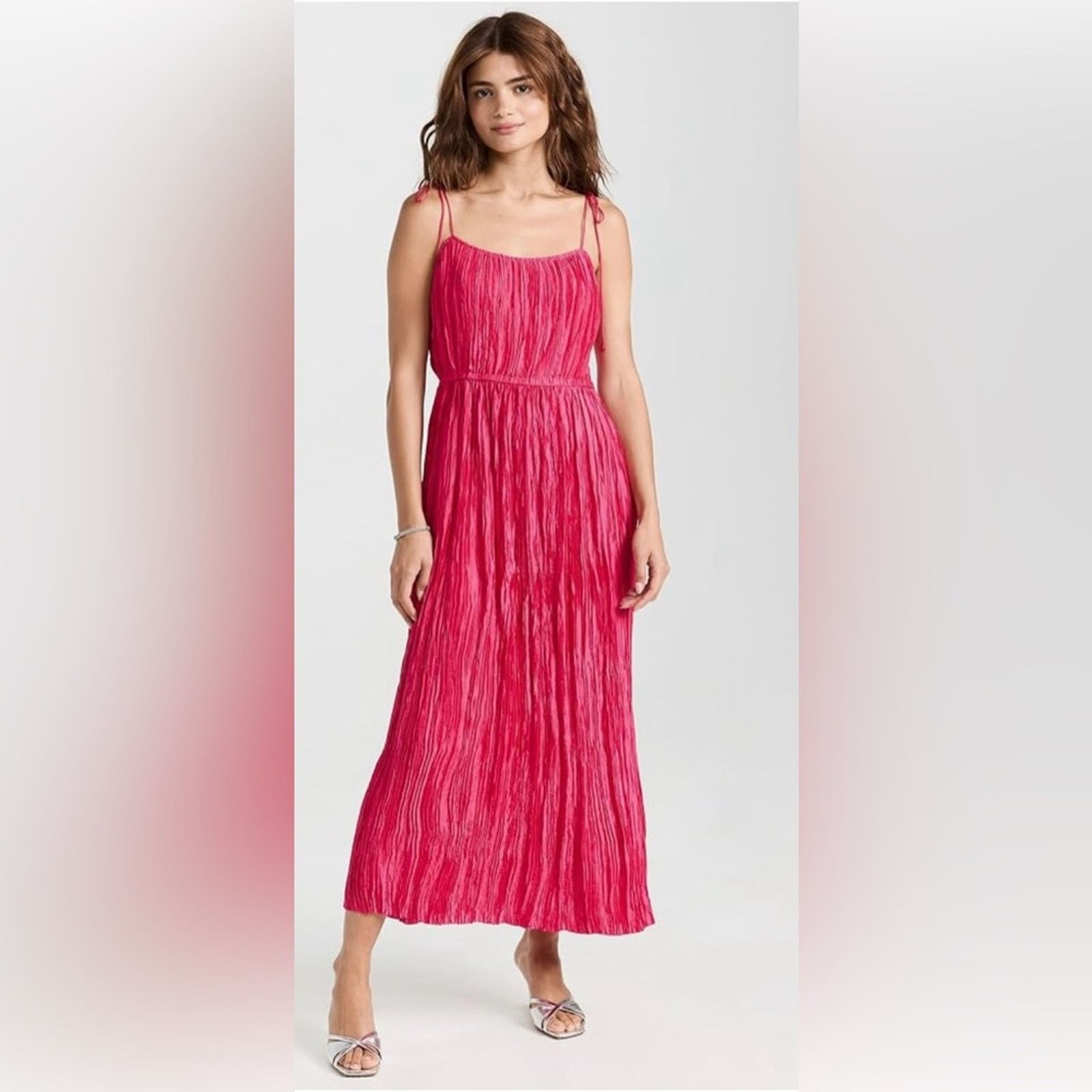 Ulla Johnson NWT Ulla Johnson $650 Pink Dress tie spaghetti strap Size 10 Size L / US 10 / IT 46 - 4 Thumbnail