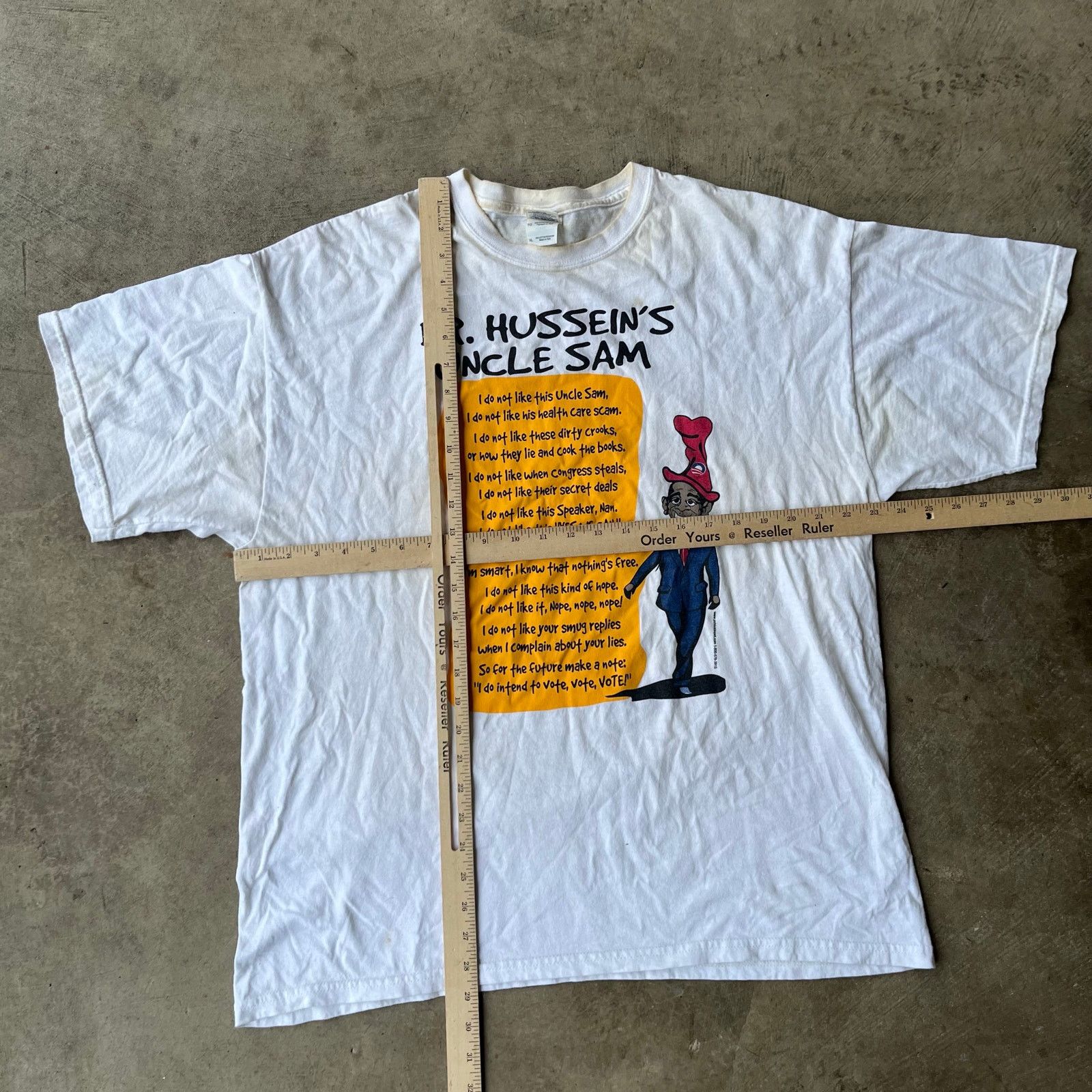 Vintage VINTAGE HUSSEIN BARACK OBAMA POLITICAL PARODY T-SHIRT XLARGE Size US XL / EU 56 / 4 - 5 Thumbnail