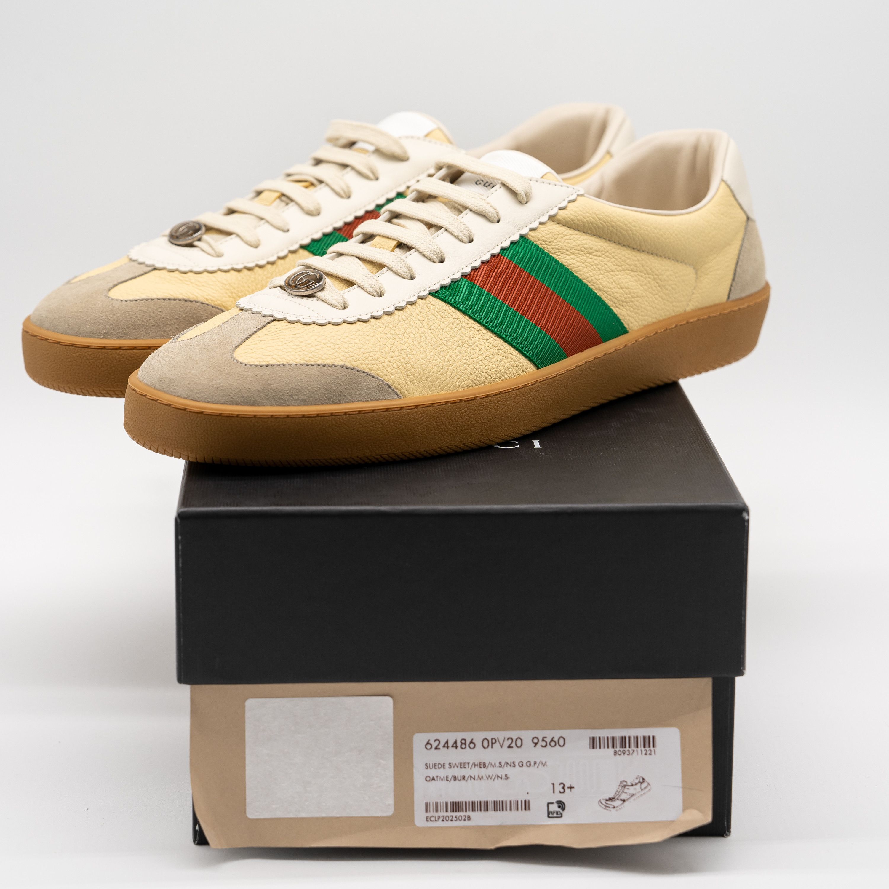 Gucci Gucci Web G74 GG Sneakers Bees Yellow Web Red Green Size US 14 / EU 47 - 11 Thumbnail