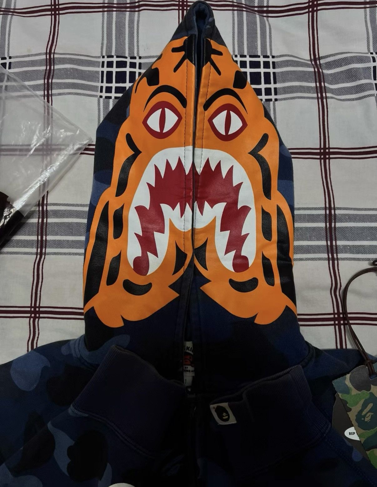 Bape BAPE OG Nigo Era Blue Tiger Camo Zip Hoodie Jacket Size US S / EU 44-46 / 1 - 2 Thumbnail