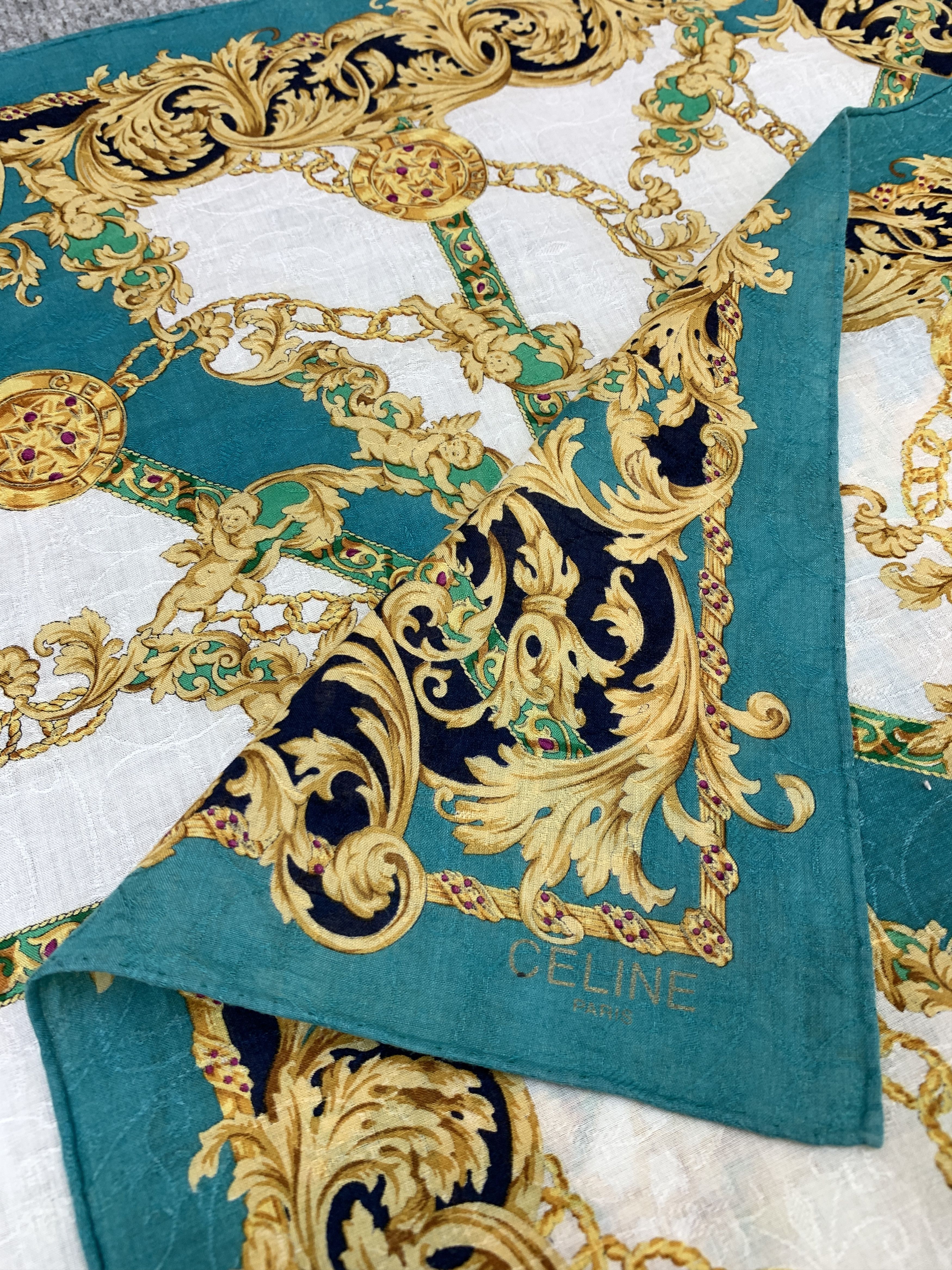 Celine × Vintage Vintage Celine Neckerchief/ Handkerchief - HKA945 Size ONE SIZE - 8 Thumbnail