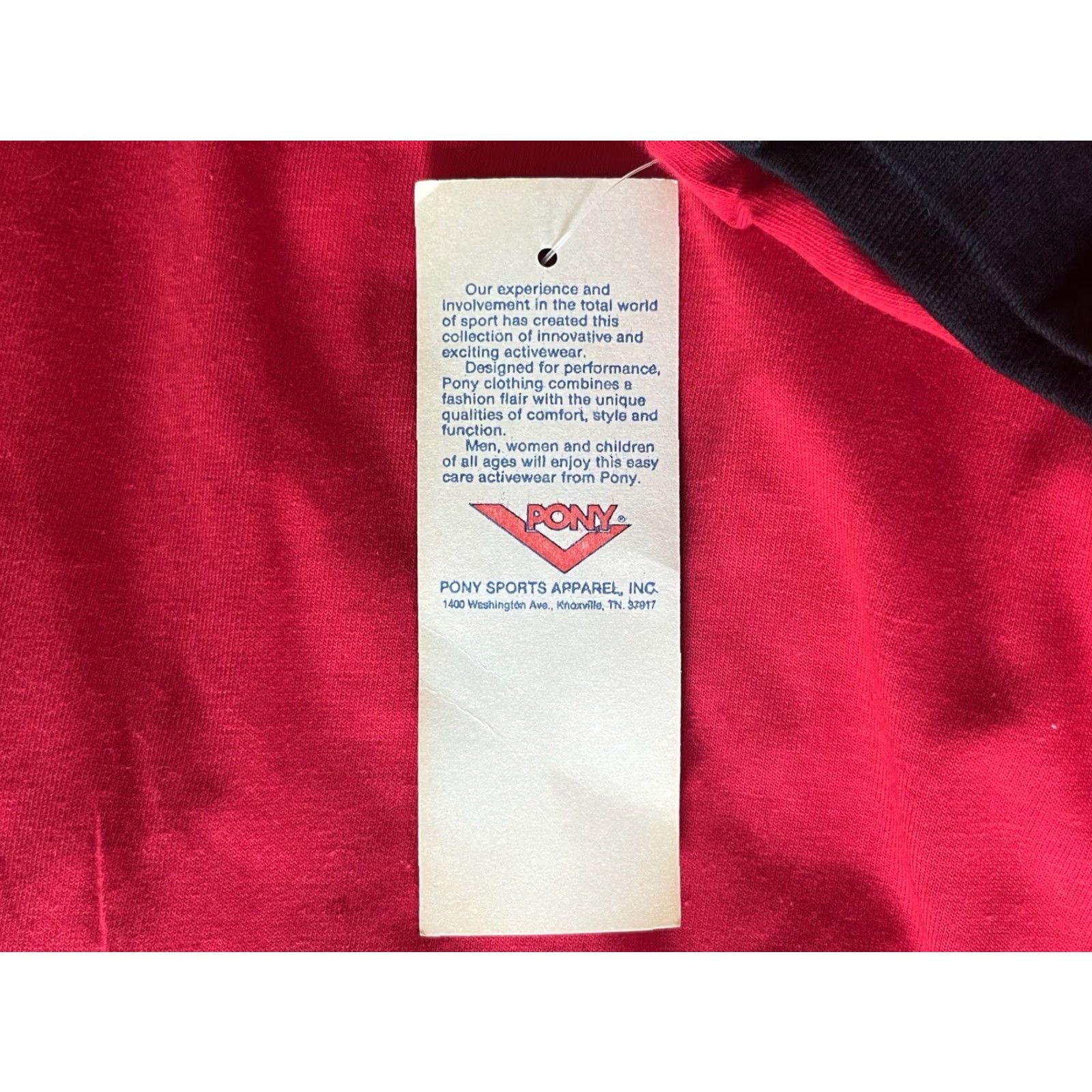 PONY VINTAGE PONY T-Shirt Mens S Red 90s Deadstock NWT USA Made Sports Club Crew Neck Size US S / EU 44-46 / 1 - 3 Thumbnail
