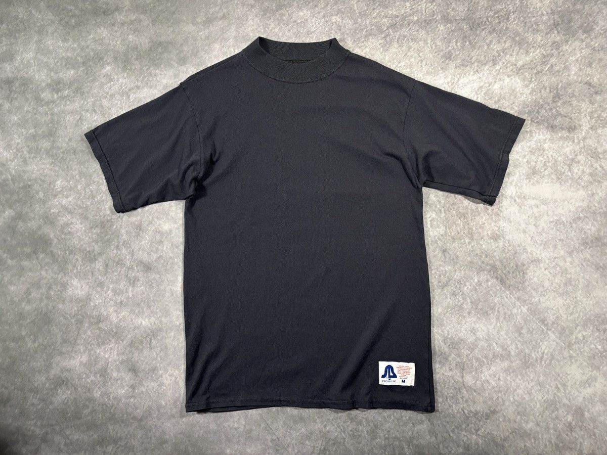 Vintage 1980s Mock Neck Tee Vintage Sports Bell Made in USA Blank Size US M / EU 48-50 / 2 - 12 Thumbnail