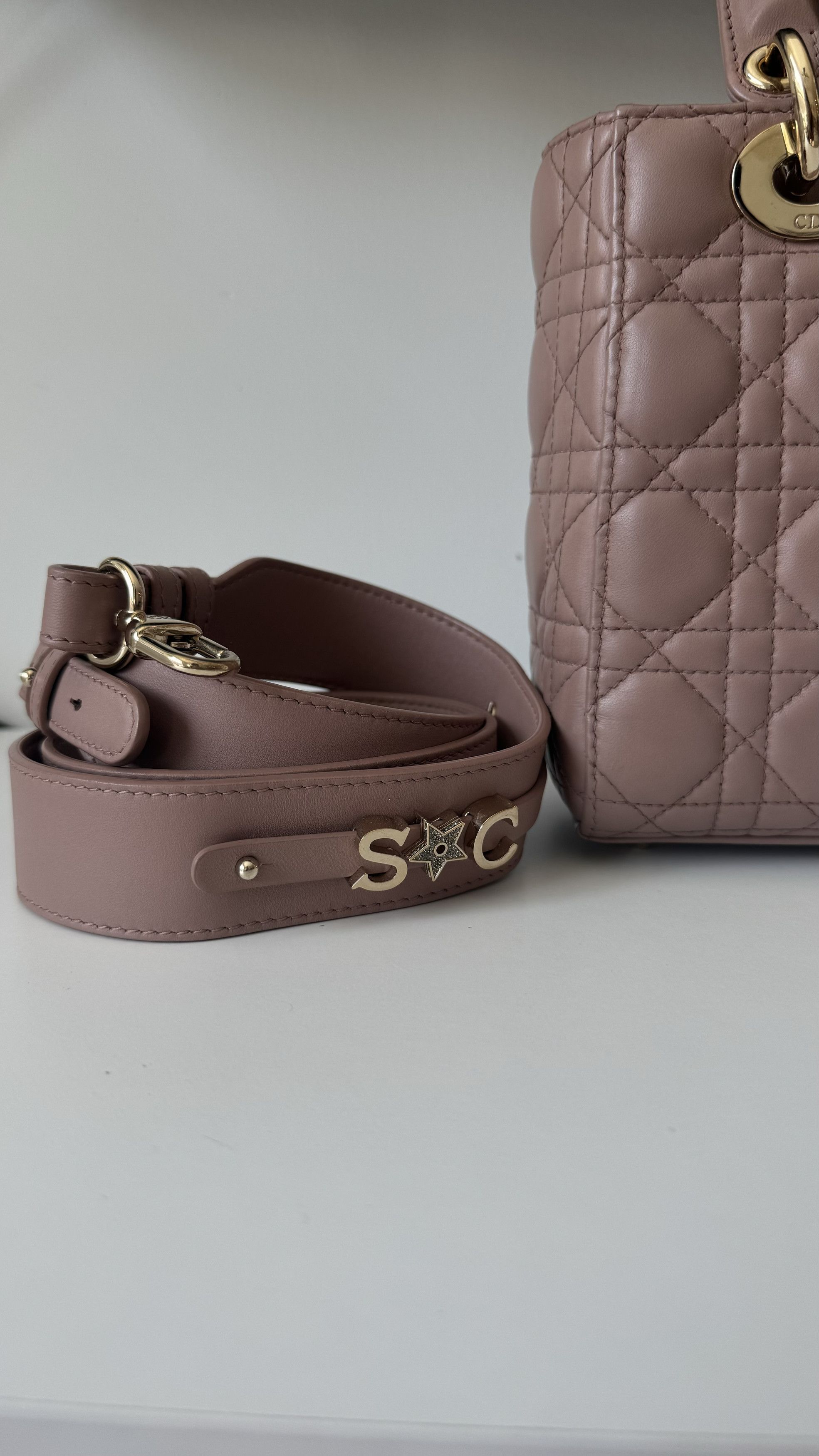 Dior DIOR Small Lady Dior My ABCDior Bag - Cannage Lambskin Size ONE SIZE - 3 Thumbnail
