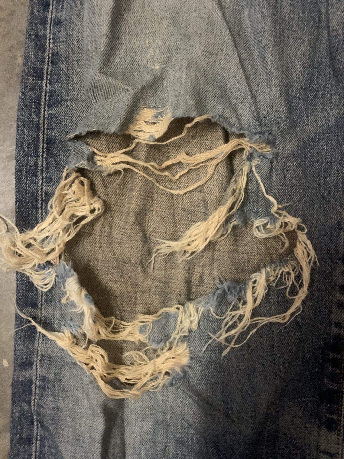 Edwin Edwin 505 Flare Distressed Selvedge Denim Jeans Size US 31 - 3 Thumbnail