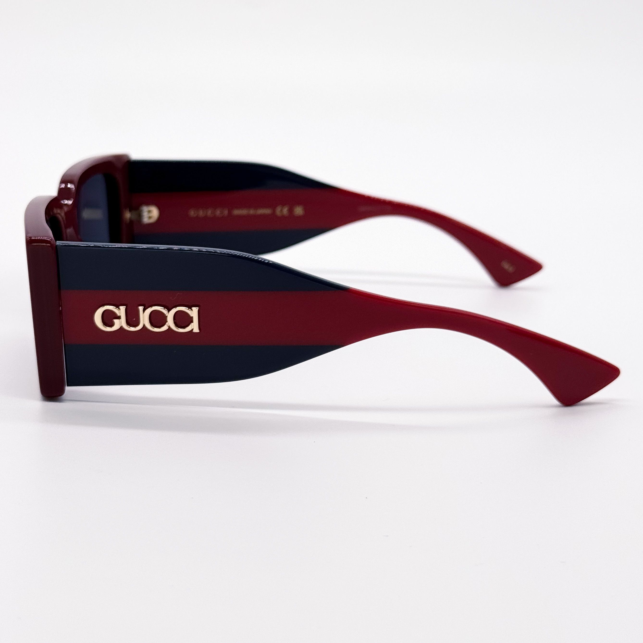 Gucci NEW GUCCI GG1860S 003 BURGUNDY/BLUE UNISEX SUNGLASSES GUCCI Size ONE SIZE - 6 Thumbnail