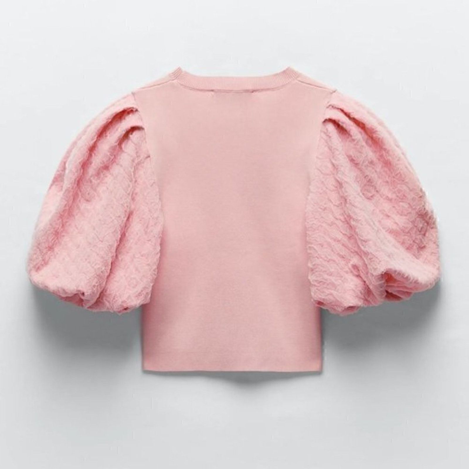 Zara ZARA Top with Full Textured Sleeves NWT Size M / US 6-8 / IT 42-44 - 11 Thumbnail
