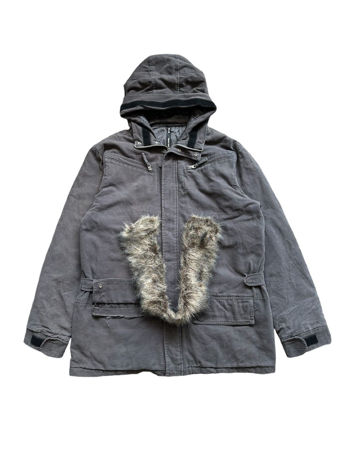 RIPVANWINKLE 2000s THX Co. Thank God parka heavy jacket Size US L / EU 52-54 / 3 - 3 Thumbnail