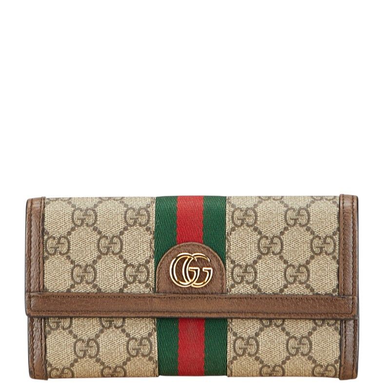 Gucci Gucci Gucci Ophidia GG Supreme Long Wallet Canvas Long Wallet 523153 Size ONE SIZE - 1 Thumbnail
