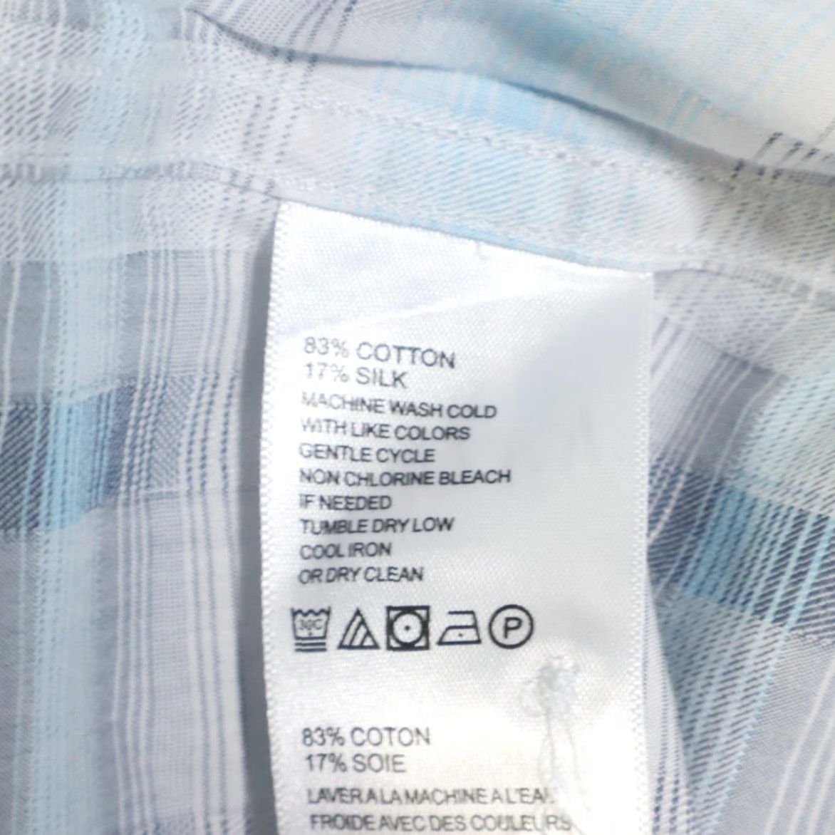 Tommy Bahama Tommy Bahama Matteo Mirage Plaid Long Sleeve Button Up Shirt Blue Men's XL Size US XL / EU 56 / 4 - 7 Thumbnail