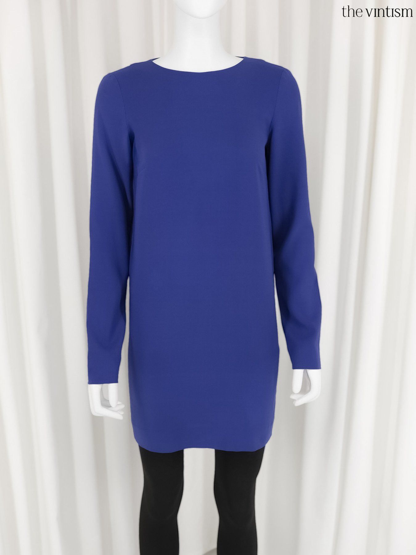 Balenciaga Balenciaga Archival Violet Blue Pure Silk Mini Dress Size S / US 4 / IT 40 - 3 Thumbnail