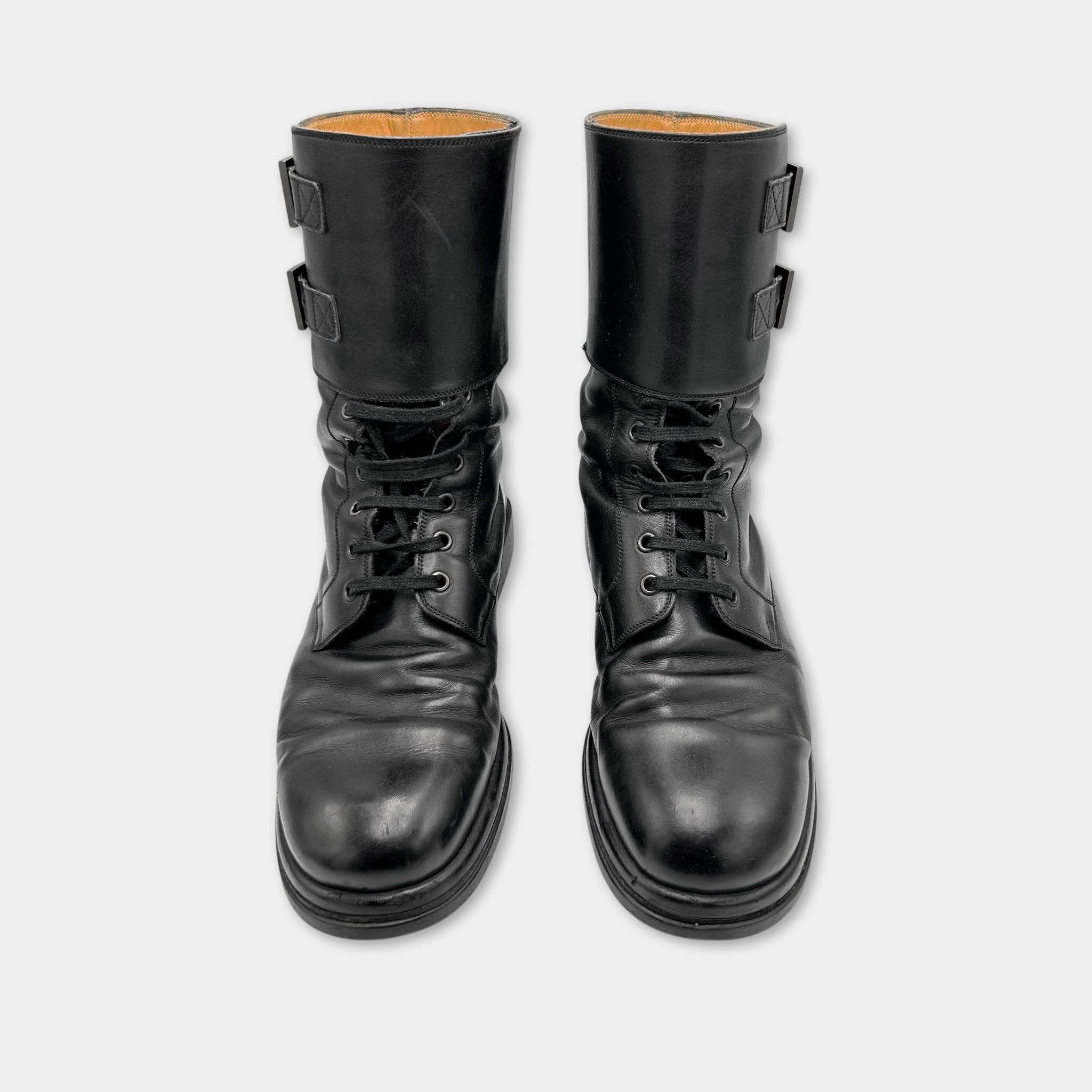 Y-3 Louis Vuitton 2011 Double Buckle Combat Boots Size ONE SIZE - 3 Thumbnail