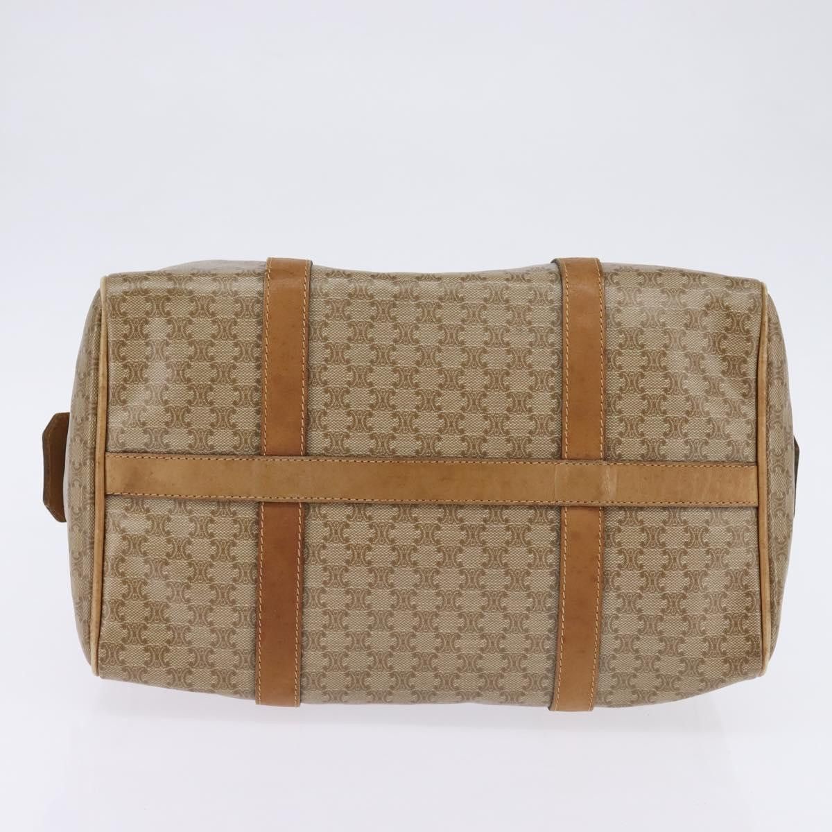 Celine CELINE Macadam Canvas Boston Bag Pvc Beige Gold Size ONE SIZE - 9 Thumbnail