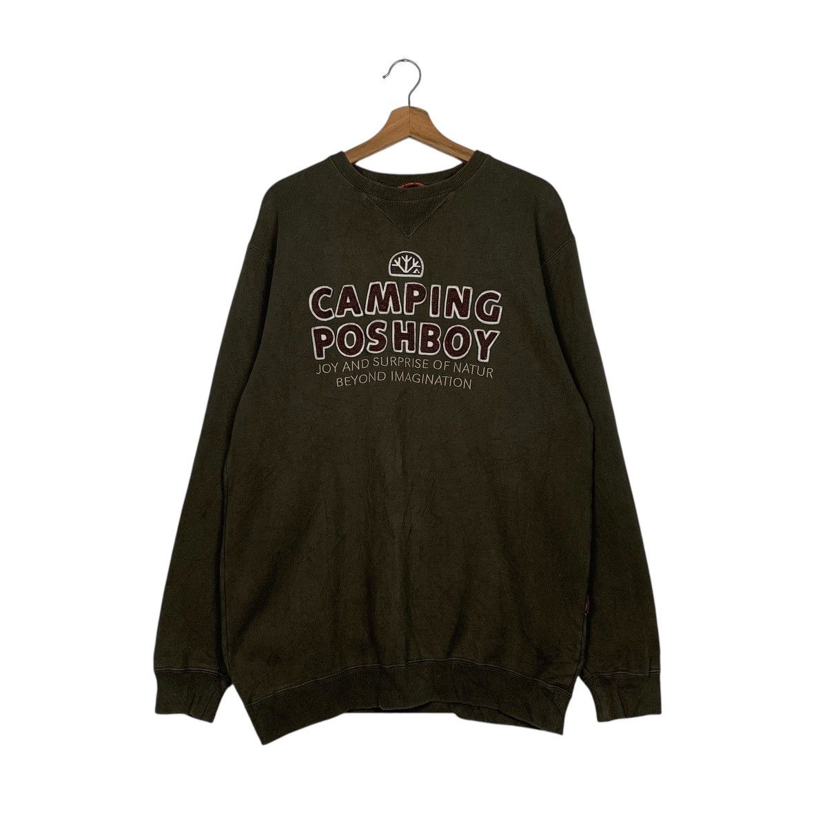 Japanese Brand Posh Boy Camping Crewneck Sweatshirt Size US L / EU 52-54 / 3 - 1 Thumbnail