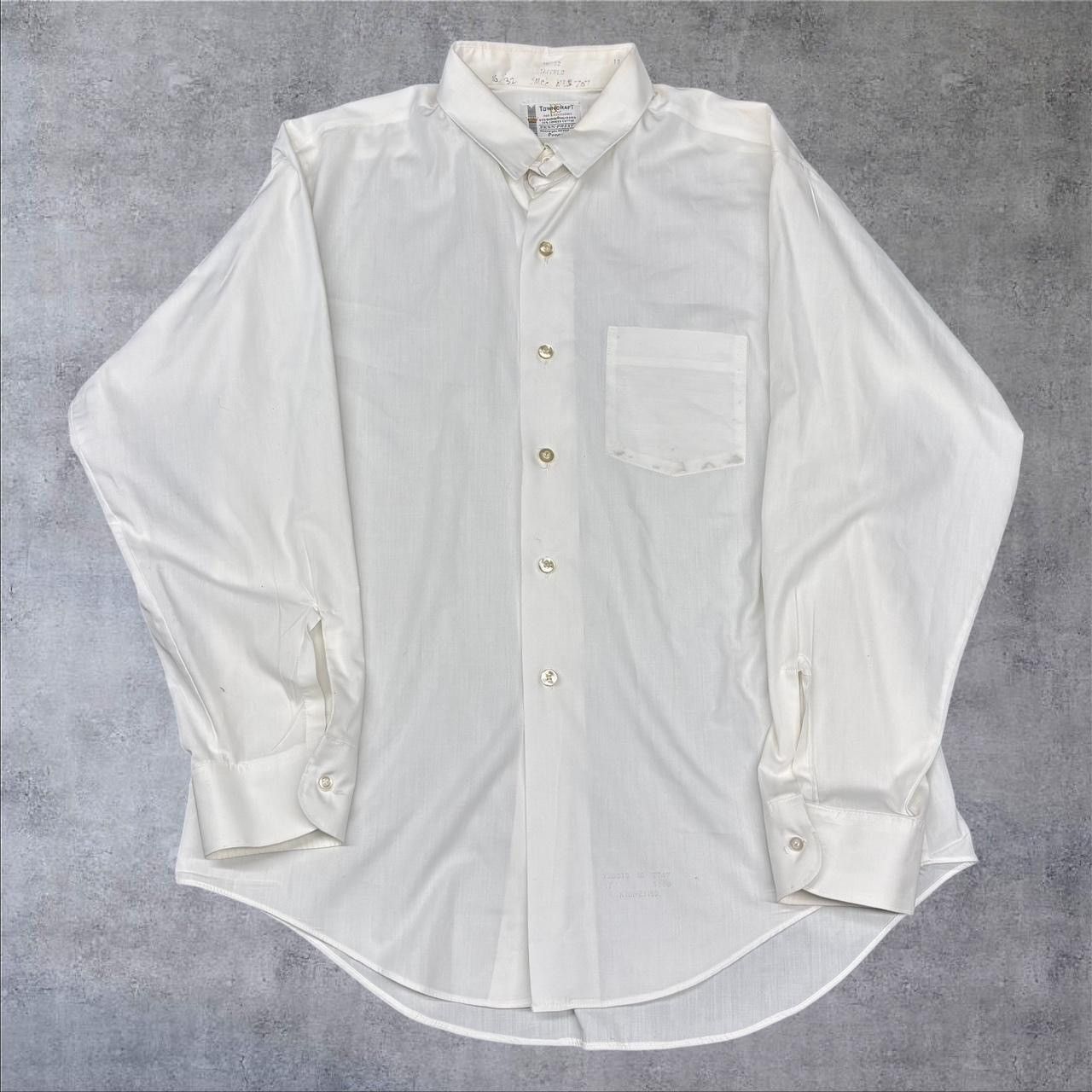 Towncraft × Vintage 1960s Vintage Button Up White Shirt Size US L / EU 52-54 / 3 - 1 Thumbnail