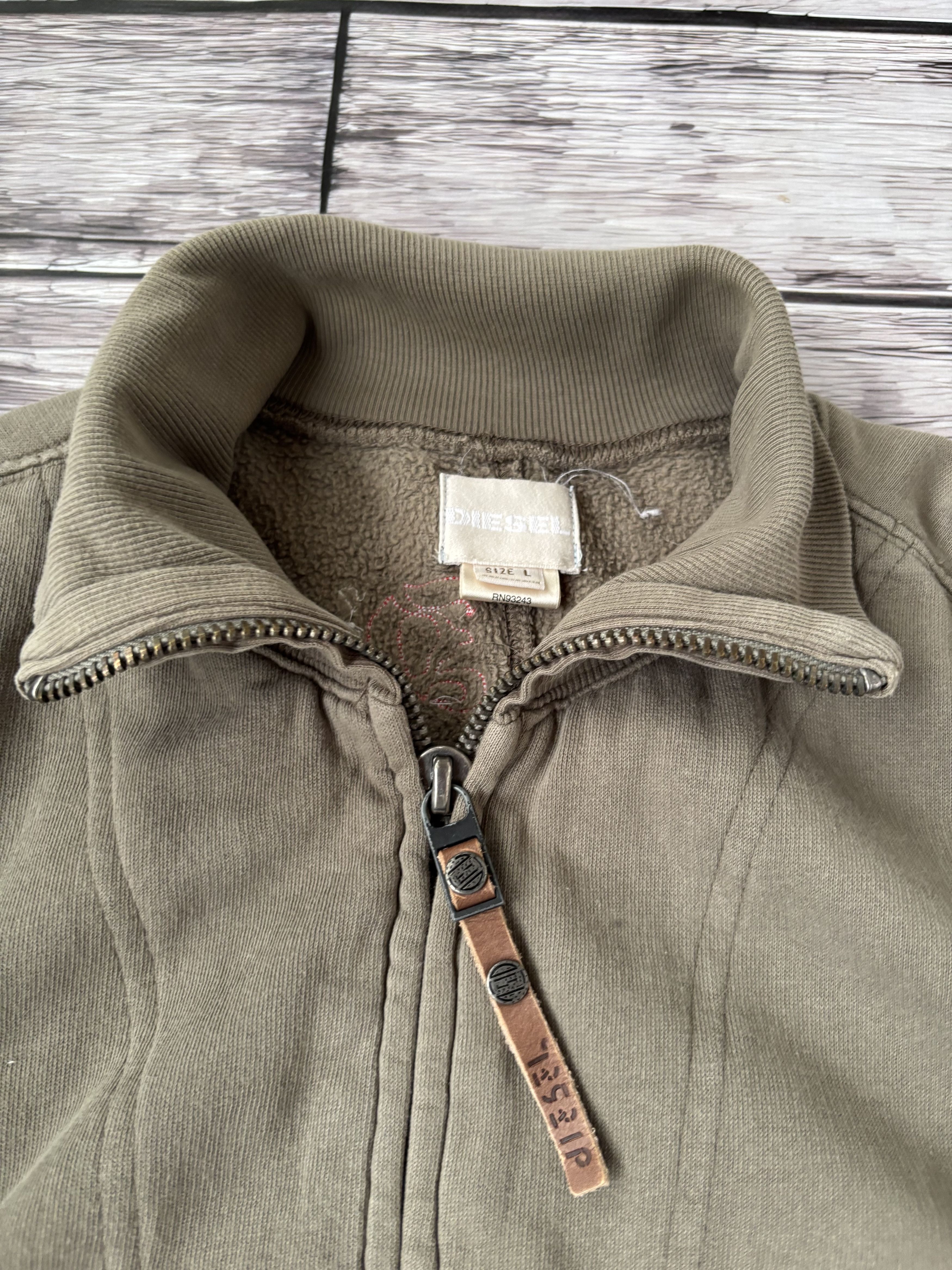 Diesel VTG CROPPED WASHED DIESEL HOODIE AVANT GARDE Y2K Size US M / EU 48-50 / 2 - 10 Thumbnail