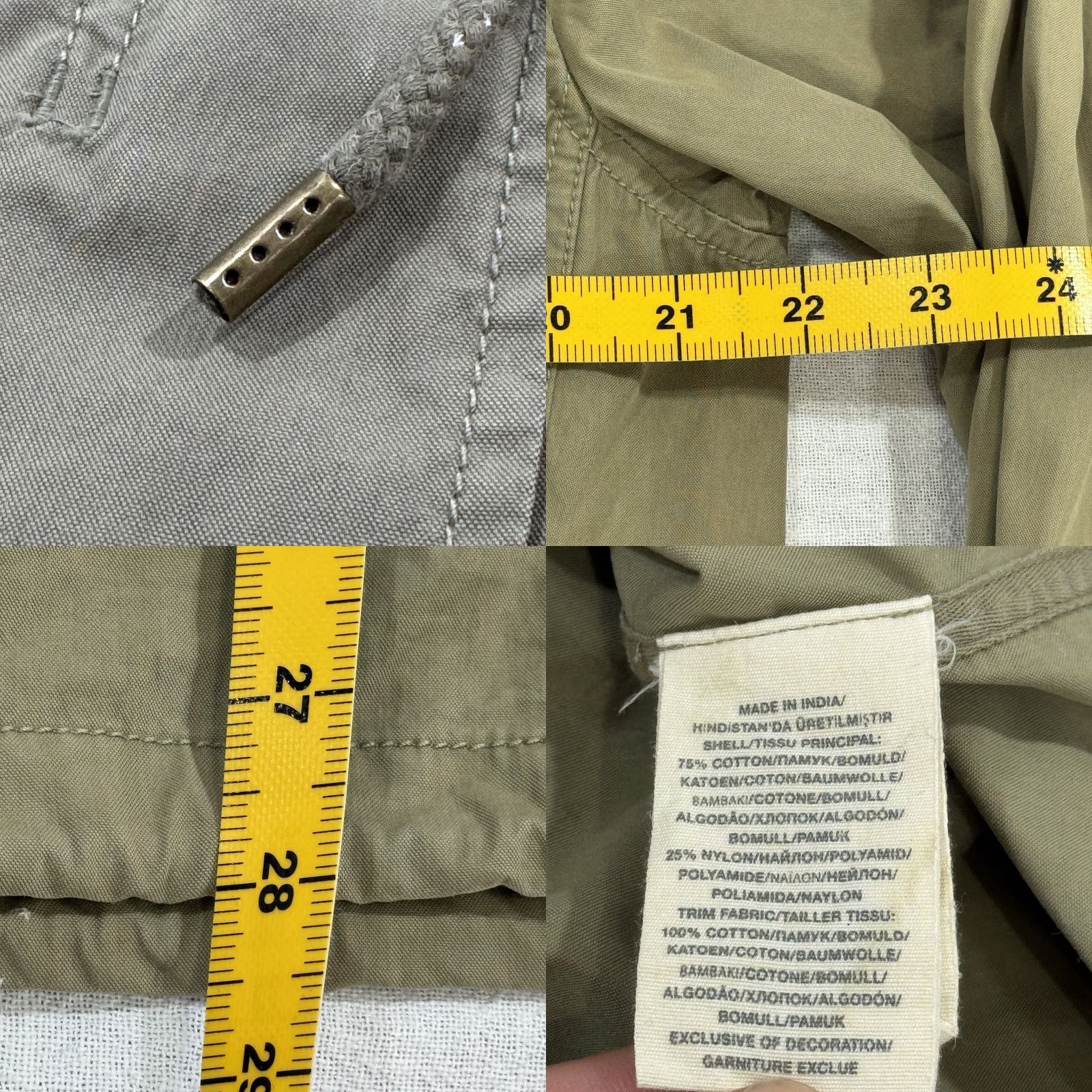 Ralph Lauren VINTAGE Ralph Lauren Women’s Military M65 Field Jacket Beaded Packable Green Medium Denim & Supply Skull Womens Jacket Size L / US 10 / IT 46 - 9 Thumbnail