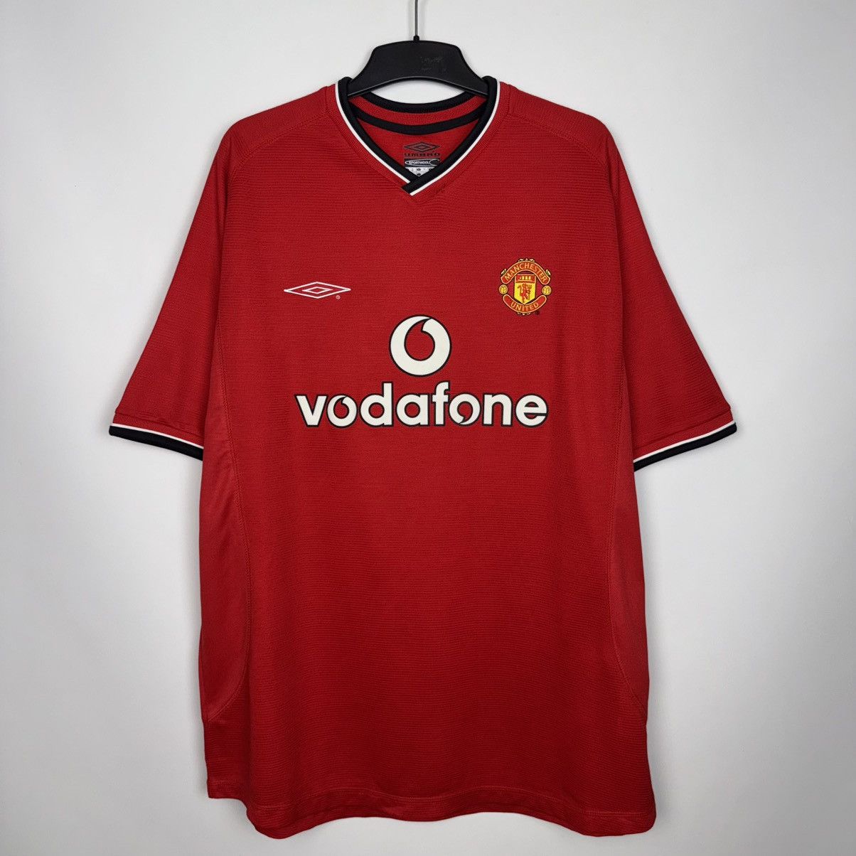 Umbro MANCHESTER UNITED 2000 2002 HOME FOOTBAL SHIRT SOCCER JERSEY Size US XL / EU 56 / 4 - 1 Thumbnail