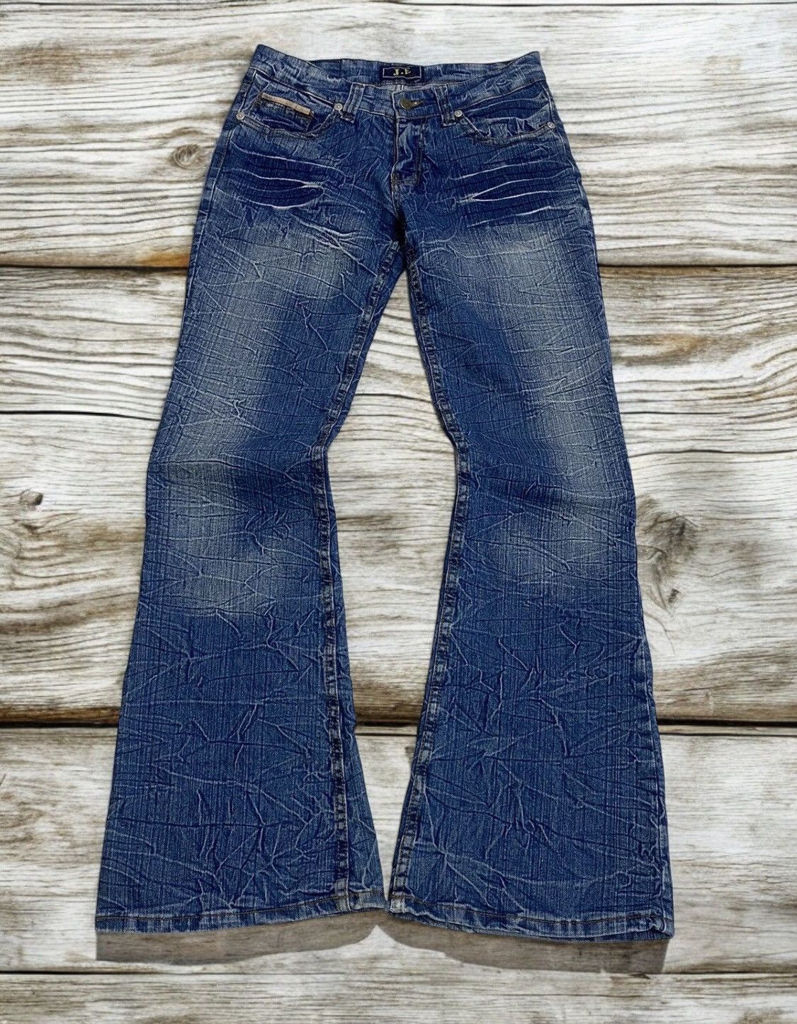 If Six Was Nine × Japanese Brand Flare Je Classic Jean Sw.d 07 Blue Way Whisker Honeycomb Sty Size US 29 - 1 Thumbnail