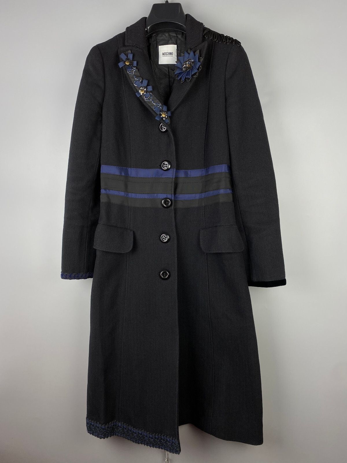 Moschino Moschino Cheap Chic Womens Wool Floral Button Coat Size M / US 6-8 / IT 42-44 - 2 Thumbnail