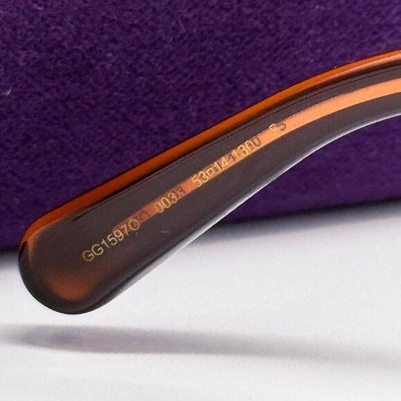 Gucci NEW GUCCI EYEGLASSES GG1597O 003 BROWN WOMEN GUCCI Size ONE SIZE - 7 Thumbnail