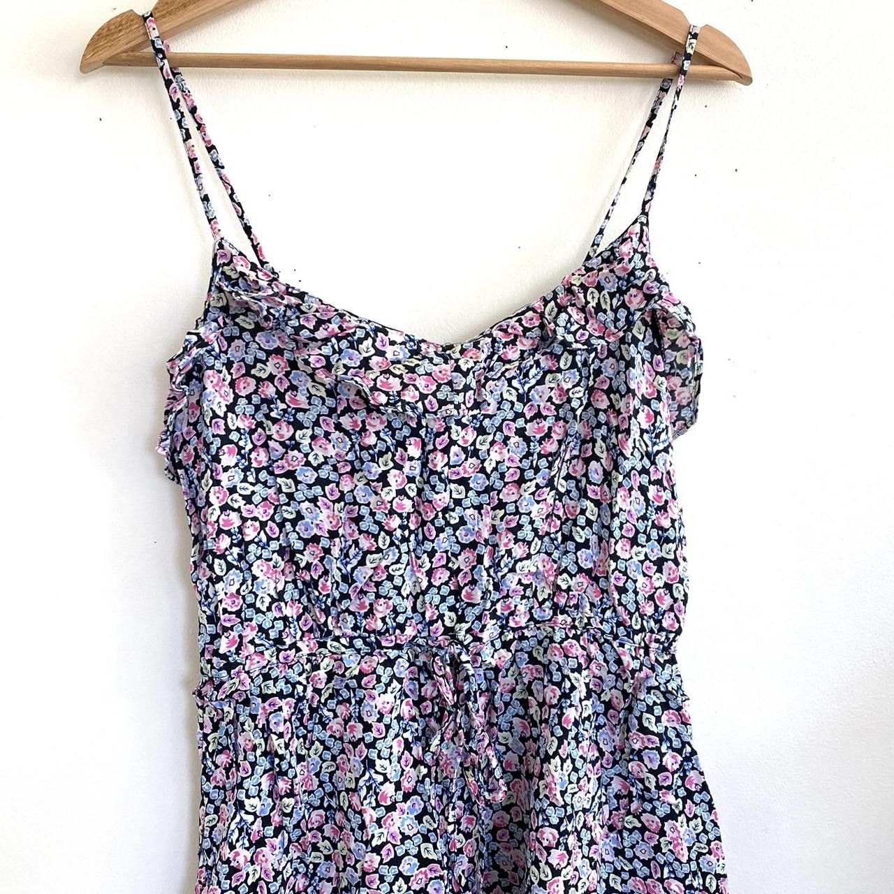 H&M DIVIDED H&M BLACK FLORAL MINI SUMMER DRESS SIZE SMALL Size S / US 4 / IT 40 - 4 Thumbnail