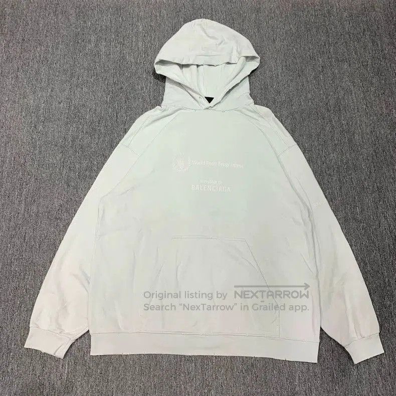 Balenciaga Balenciaga White Green Hoodie Sweatshirt. Size US M / EU 48-50 / 2 - 1 Thumbnail