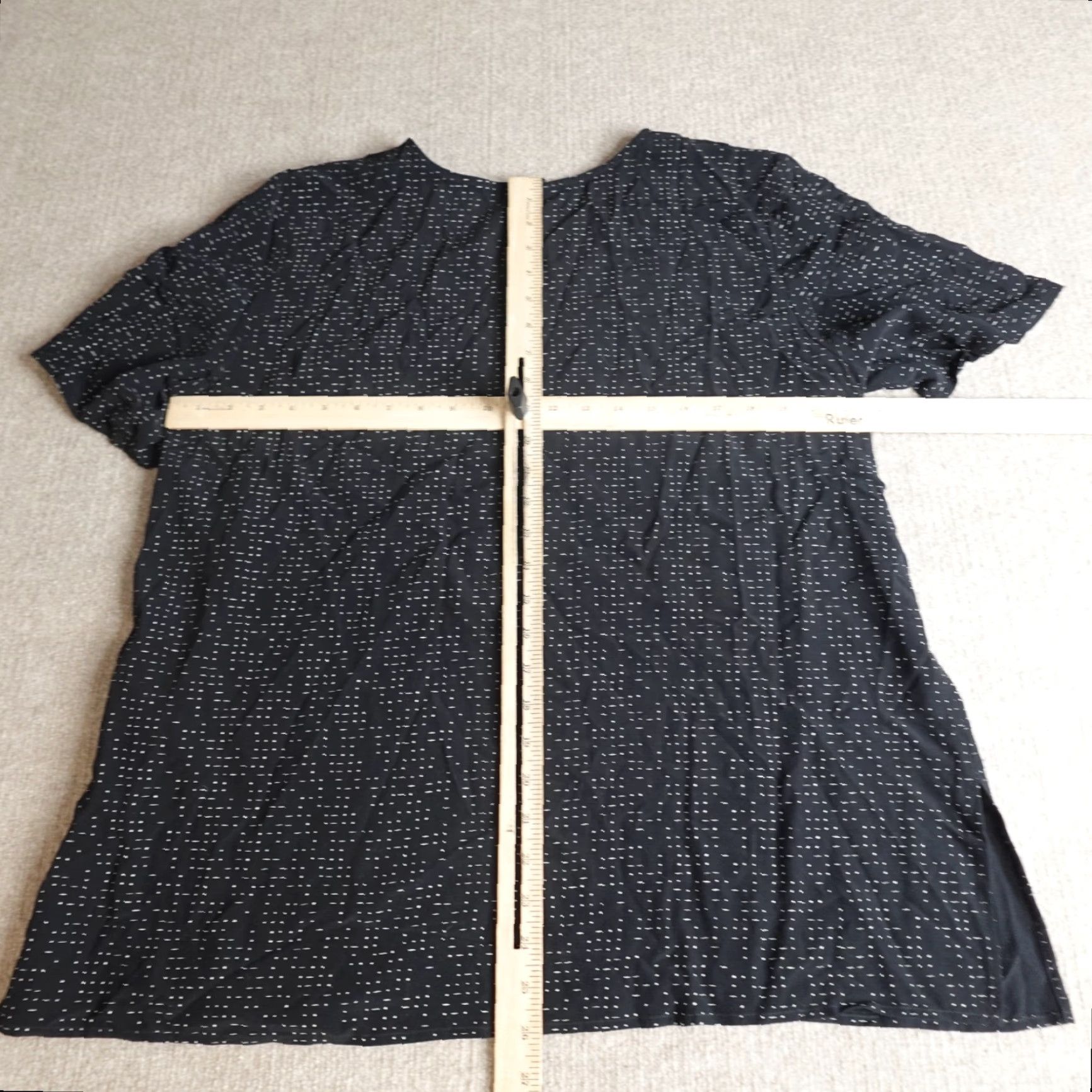 Eileen Fisher Eileen Fisher Womens Top Black Short Sleeve Blouse Tencel Viscose 16 Casual Relaxed Regular Ladies Shirt Size XXL / US 16-18 / IT 52-54 - 6 Thumbnail
