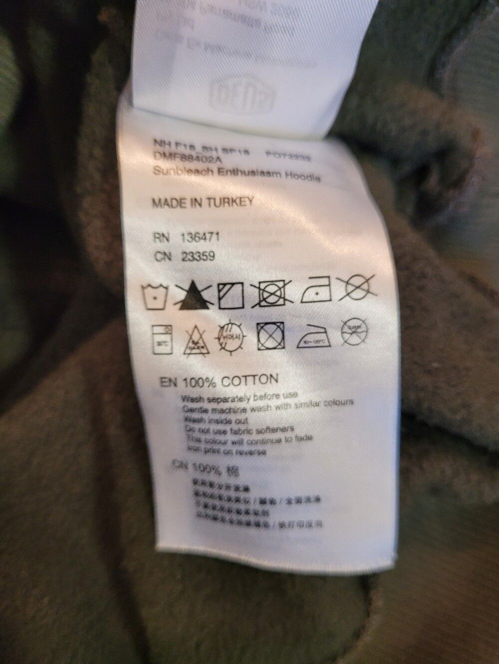 Deus Ex Machina Deus Ex Machina Sunbleached Beluga Green Graphic Hoodie -S Size US S / EU 44-46 / 1 - 6 Thumbnail