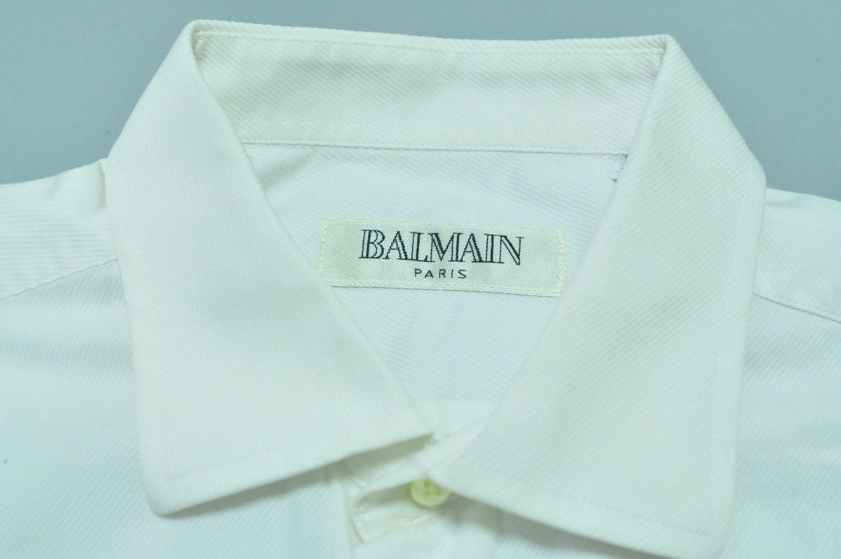 Balmain × Vintage Balmain Vintage Luxury white shirt Size US L / EU 52-54 / 3 - 6 Thumbnail